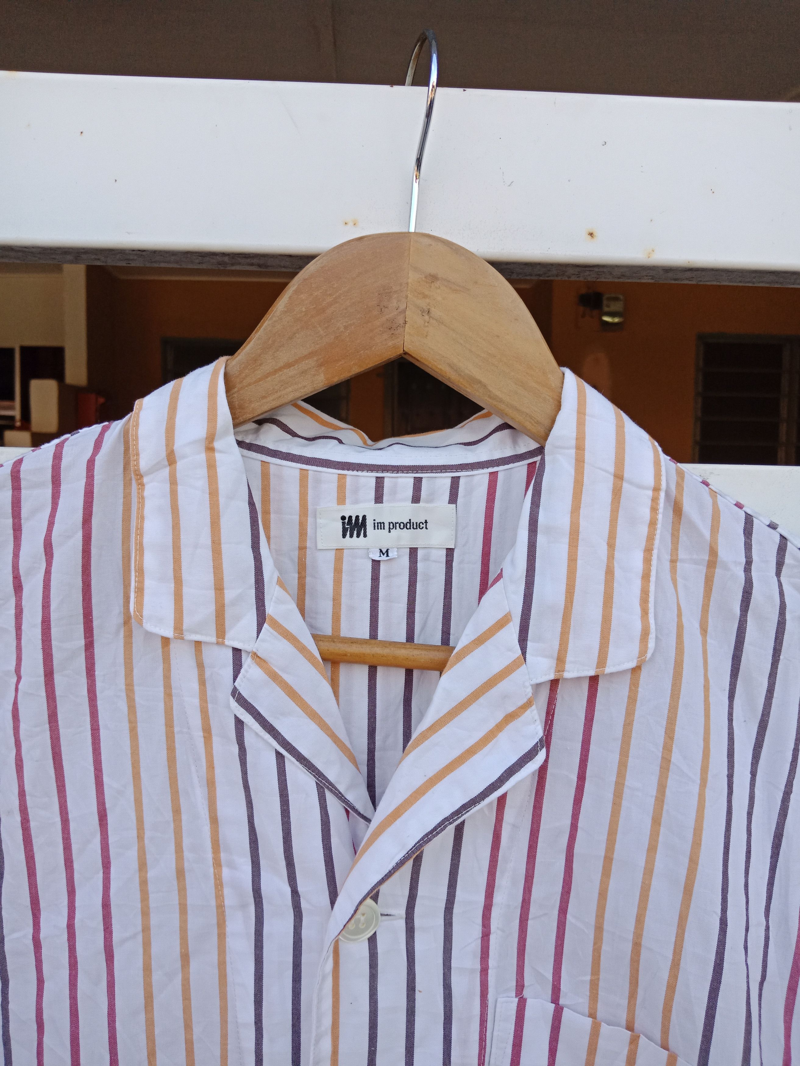 Issey Miyake Issey Miyake Plain Stripe Single Pocket Long Attire Shirt Size L / US 10 / IT 46 - 7 Thumbnail