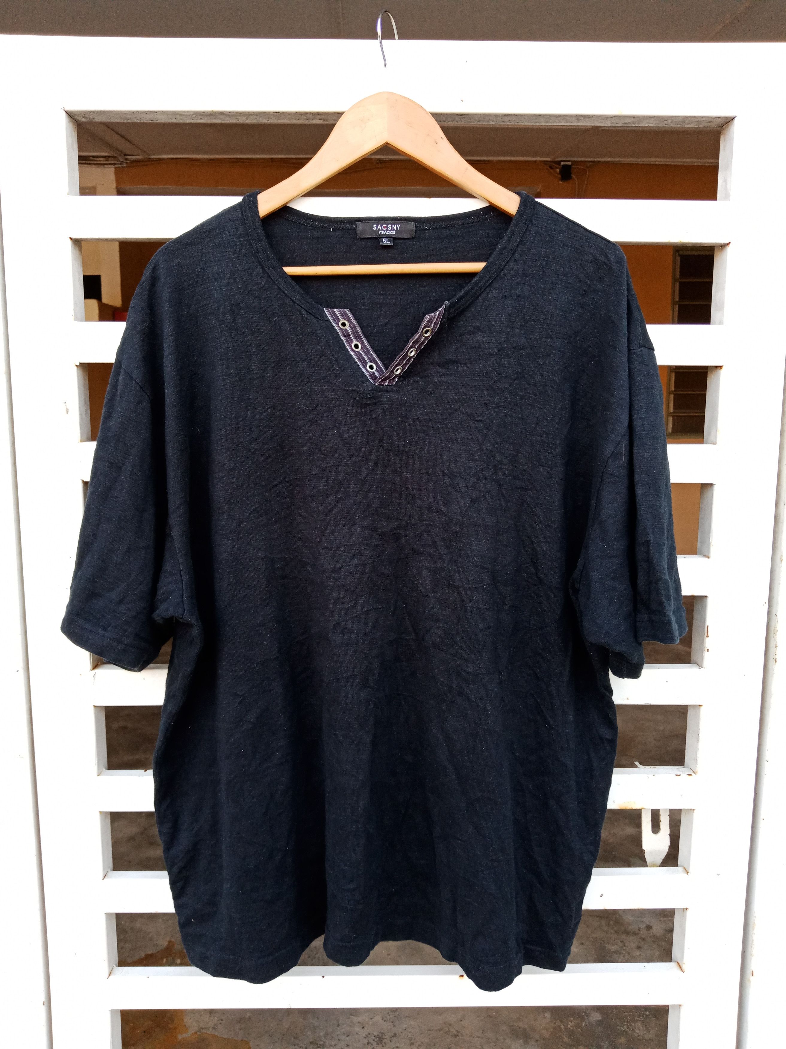 Yohji Yamamoto Yohji Yamamoto Sacsny Y'saccs Rare Shirt Size US L / EU 52-54 / 3 - 1 Thumbnail