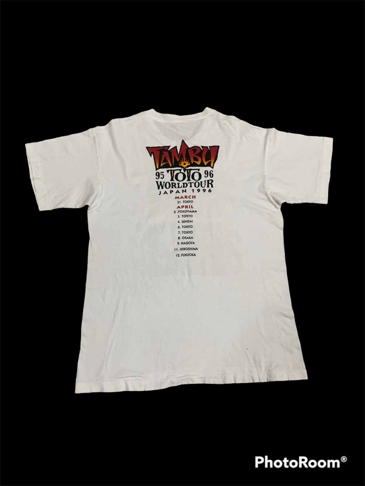 Band Tees VINTAGE 1996 TOTO TAMBU ALBUM JAPAN TOUR SHIRT Size US L / EU 52-54 / 3 - 2 Thumbnail