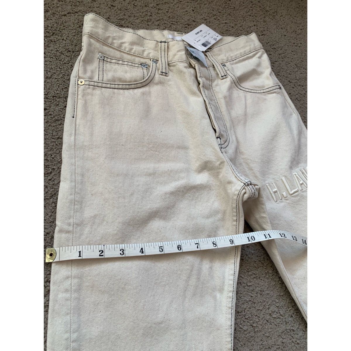 Helmut Lang HELMUT LANG MASC HI EMBROIDERED LOGO JEANS Size US 29 - 11 Thumbnail