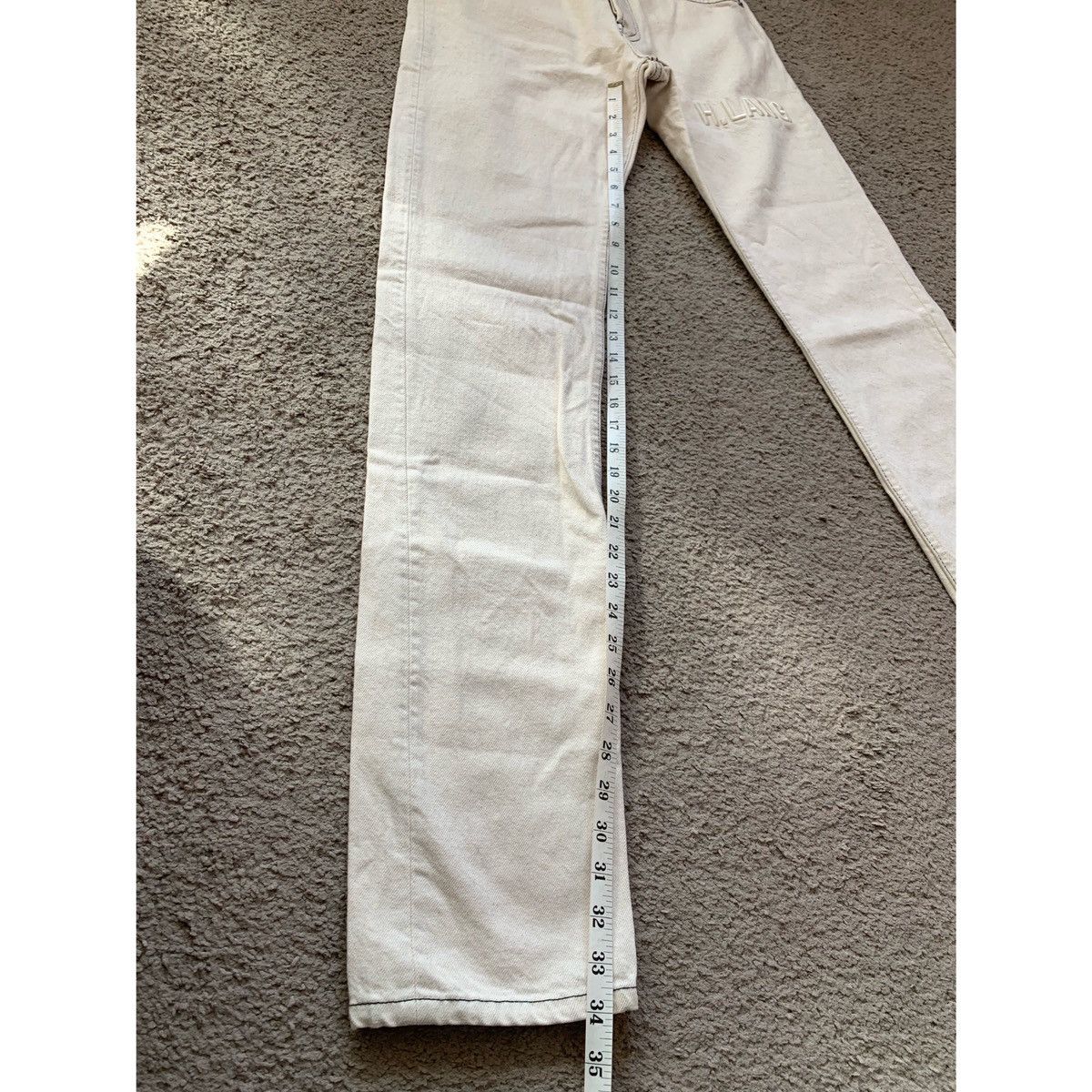Helmut Lang HELMUT LANG MASC HI EMBROIDERED LOGO JEANS Size US 29 - 10 Thumbnail
