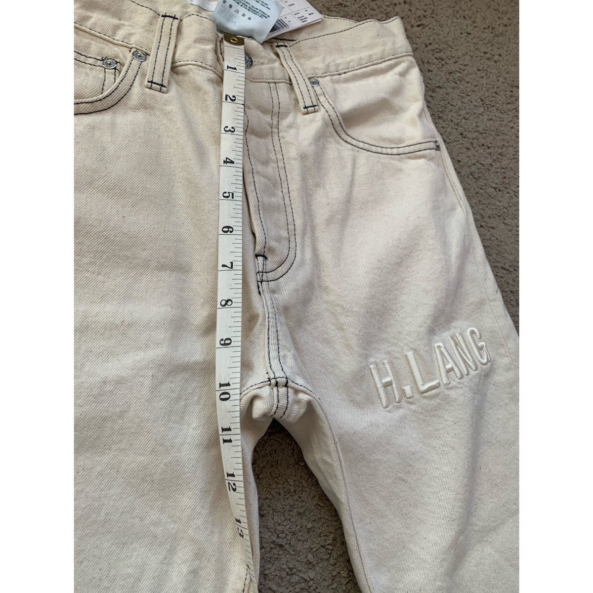 Helmut Lang HELMUT LANG MASC HI EMBROIDERED LOGO JEANS Size US 29 - 13 Thumbnail