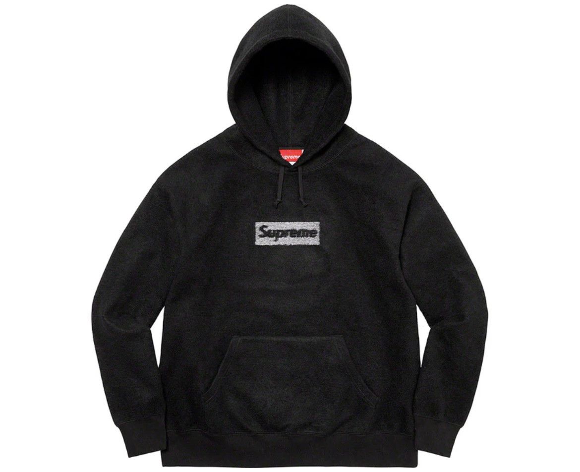 image of Supreme Inside Out Box Logo Hooded Sweatshirt S In Hand in Black, Men's (Size Small)