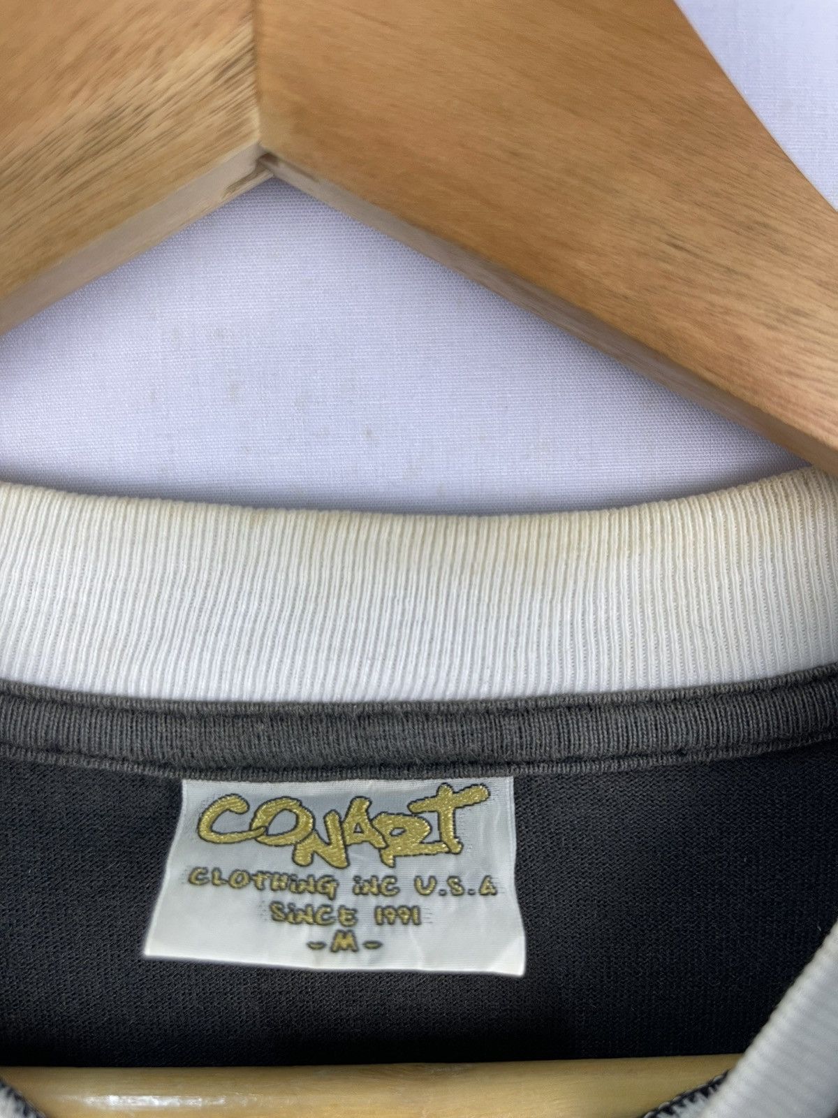 Vintage Vintage Conart Long Sleeve Shirt Black White Size US M / EU 48-50 / 2 - 5 Thumbnail
