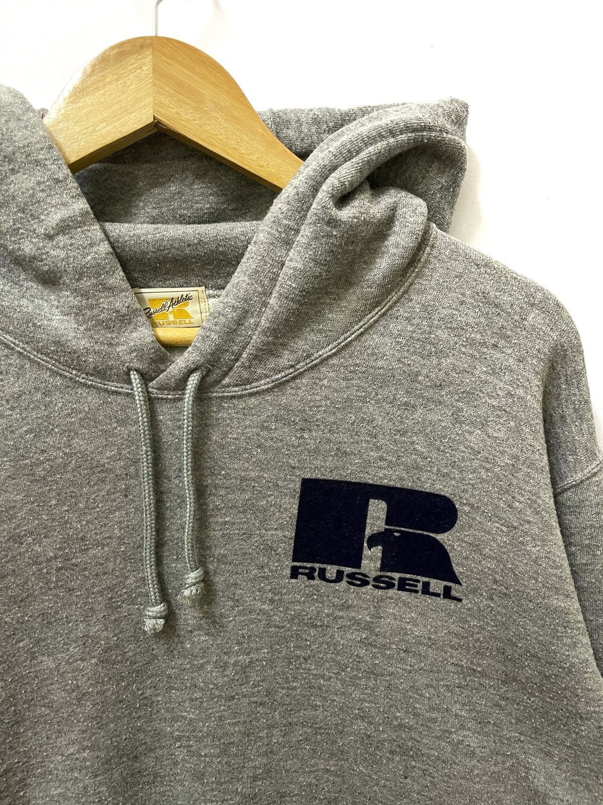 Japanese Brand × Russell Athletic × Vintage Vintage Russell Athletic Hoodie Grey Medium Size US L / EU 52-54 / 3 - 3 Thumbnail