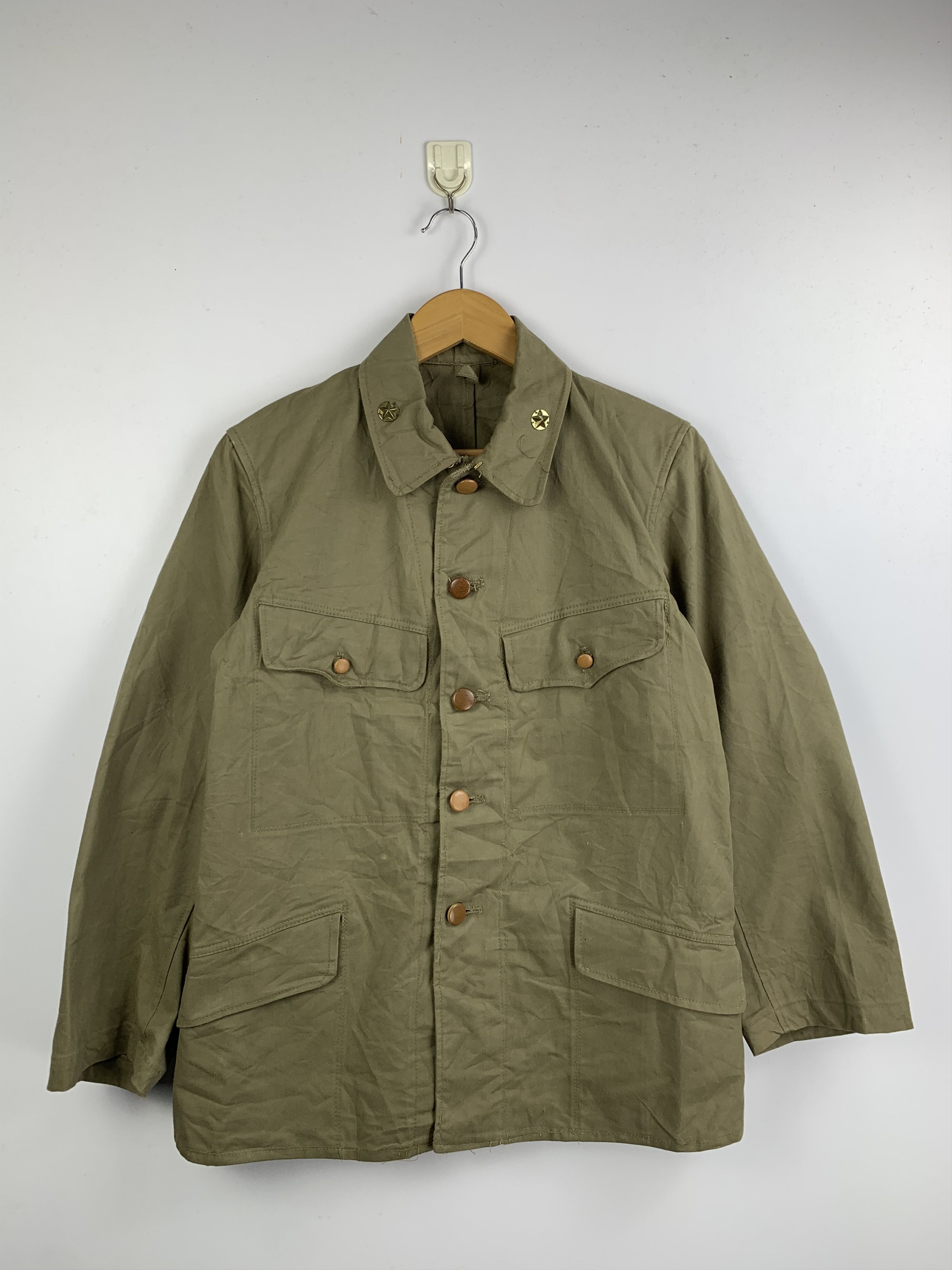 Japanese Brand Vintage Japanese ARMY Button Up Military Jacket Size US M / EU 48-50 / 2 - 1 Thumbnail