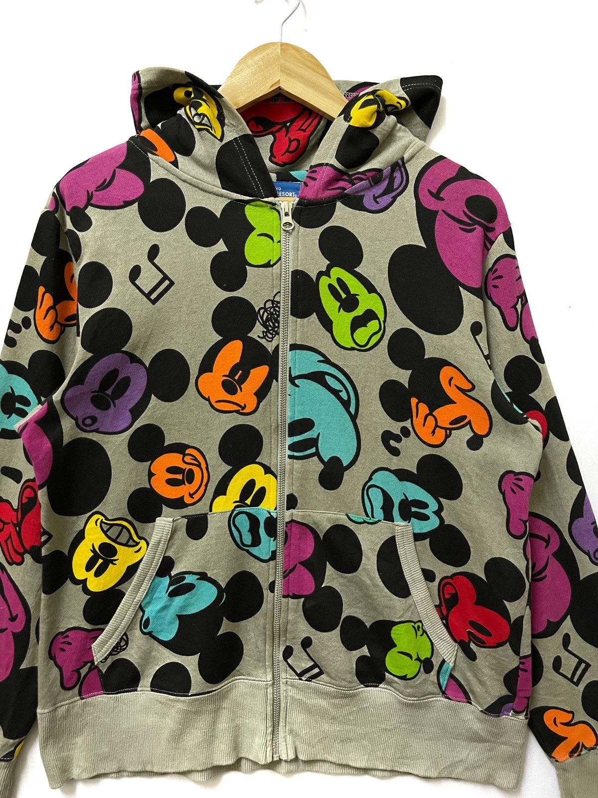 Cartoon Network × Disney × Mickey Mouse Disney Mickey Mouse Full Zipper Hoodie Fullprint Size US M / EU 48-50 / 2 - 2 Thumbnail