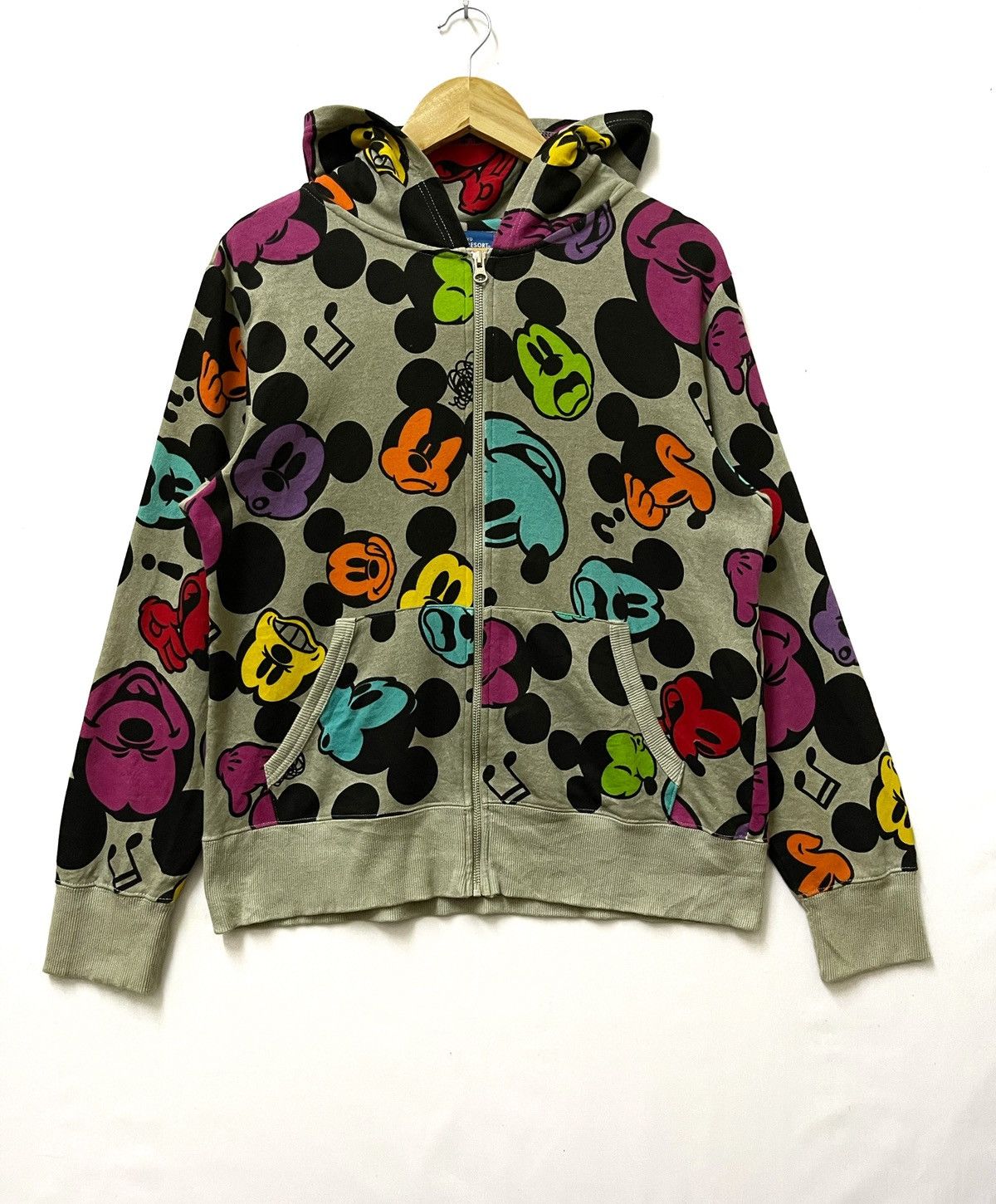 Cartoon Network × Disney × Mickey Mouse Disney Mickey Mouse Full Zipper Hoodie Fullprint Size US M / EU 48-50 / 2 - 1 Thumbnail