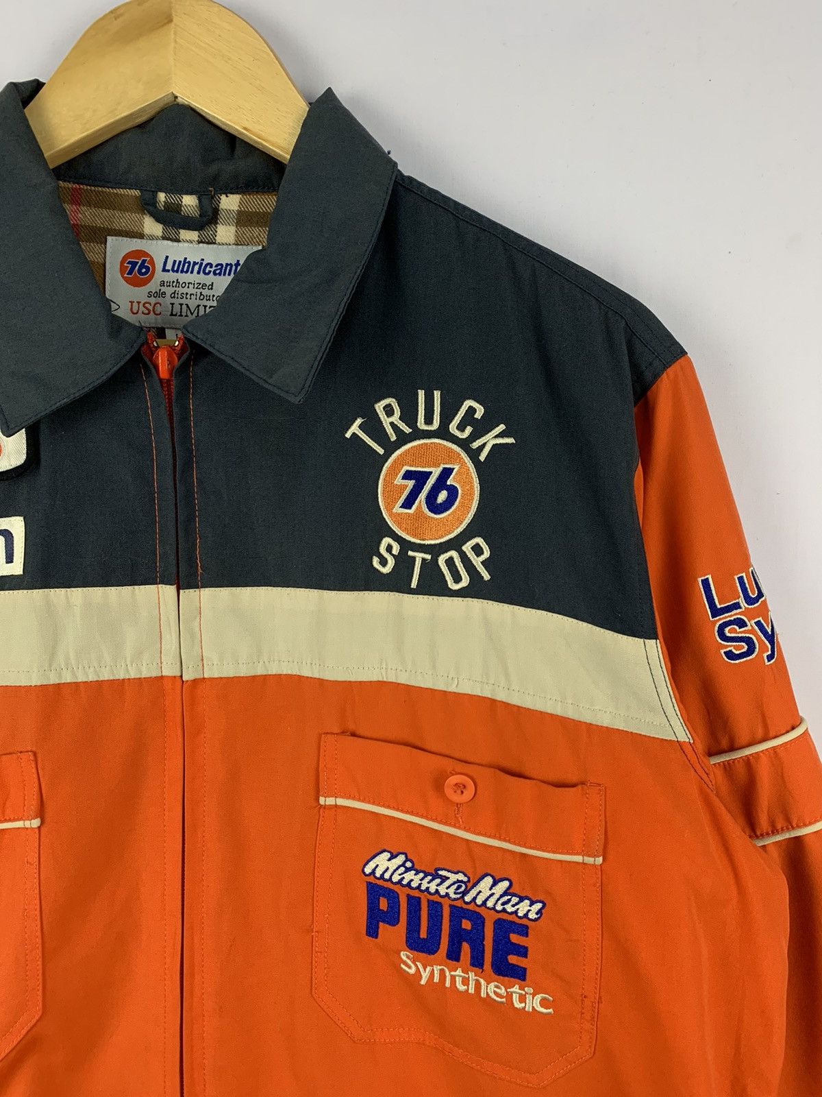Union LA × Vintage 76 Union Racing Trucker Jacket Orange Large Size US L / EU 52-54 / 3 - 3 Thumbnail