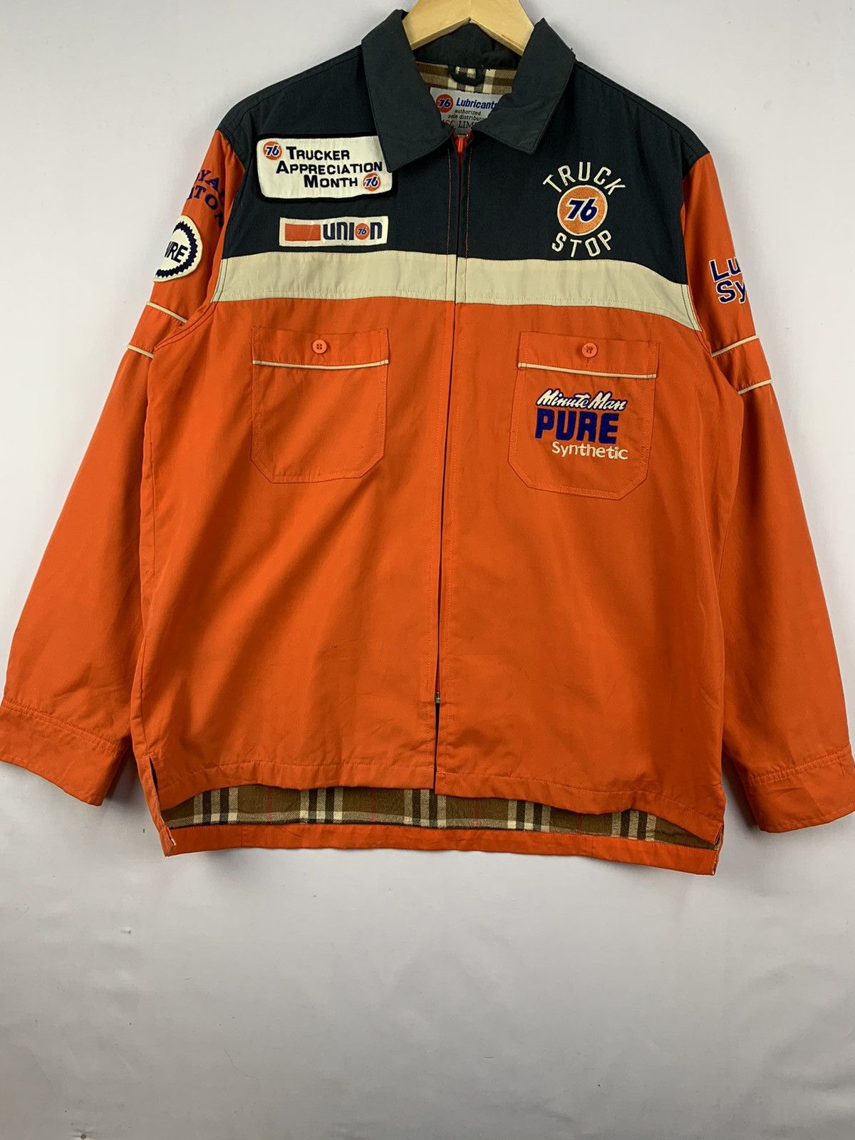 Union LA × Vintage 76 Union Racing Trucker Jacket Orange Large Size US L / EU 52-54 / 3 - 2 Thumbnail