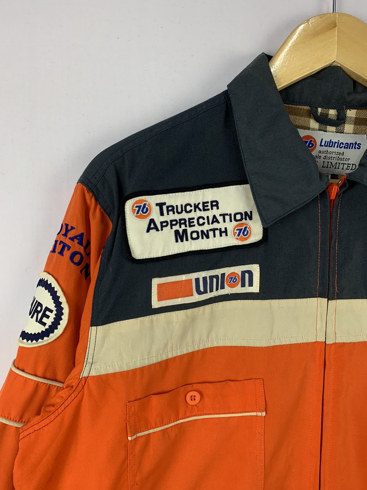 Union LA × Vintage 76 Union Racing Trucker Jacket Orange Large Size US L / EU 52-54 / 3 - 4 Thumbnail