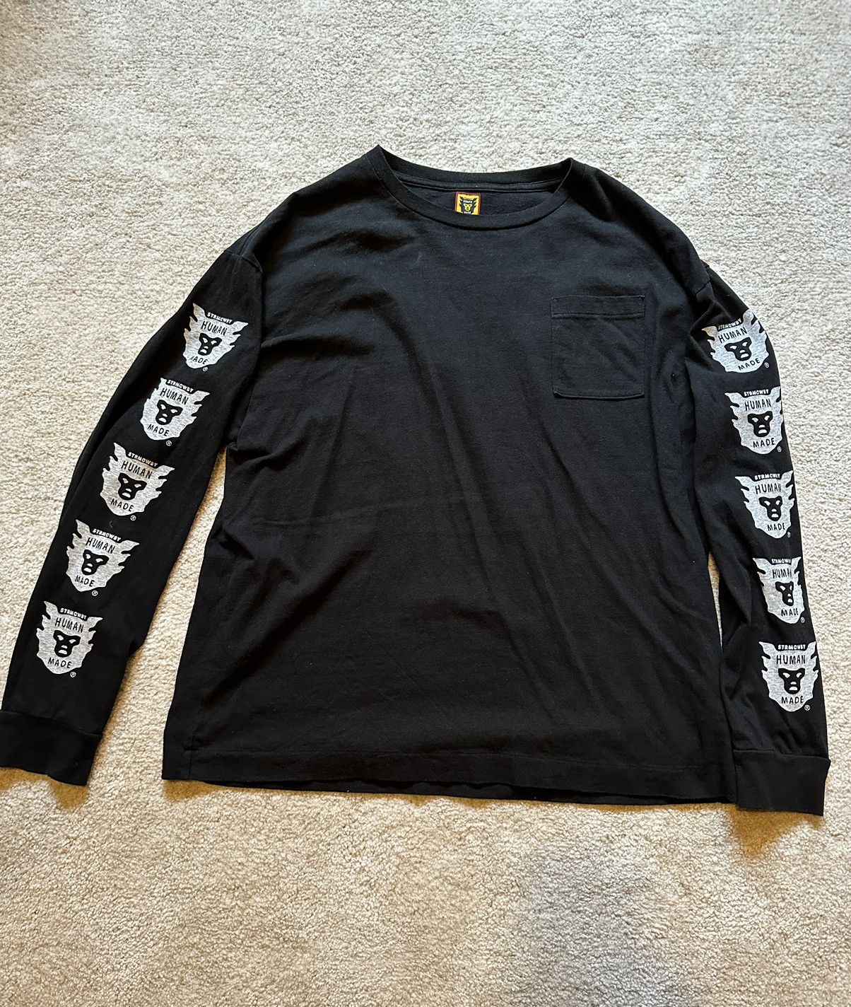 image of Human Made Longsleeve in Black, Men's (Size XL)