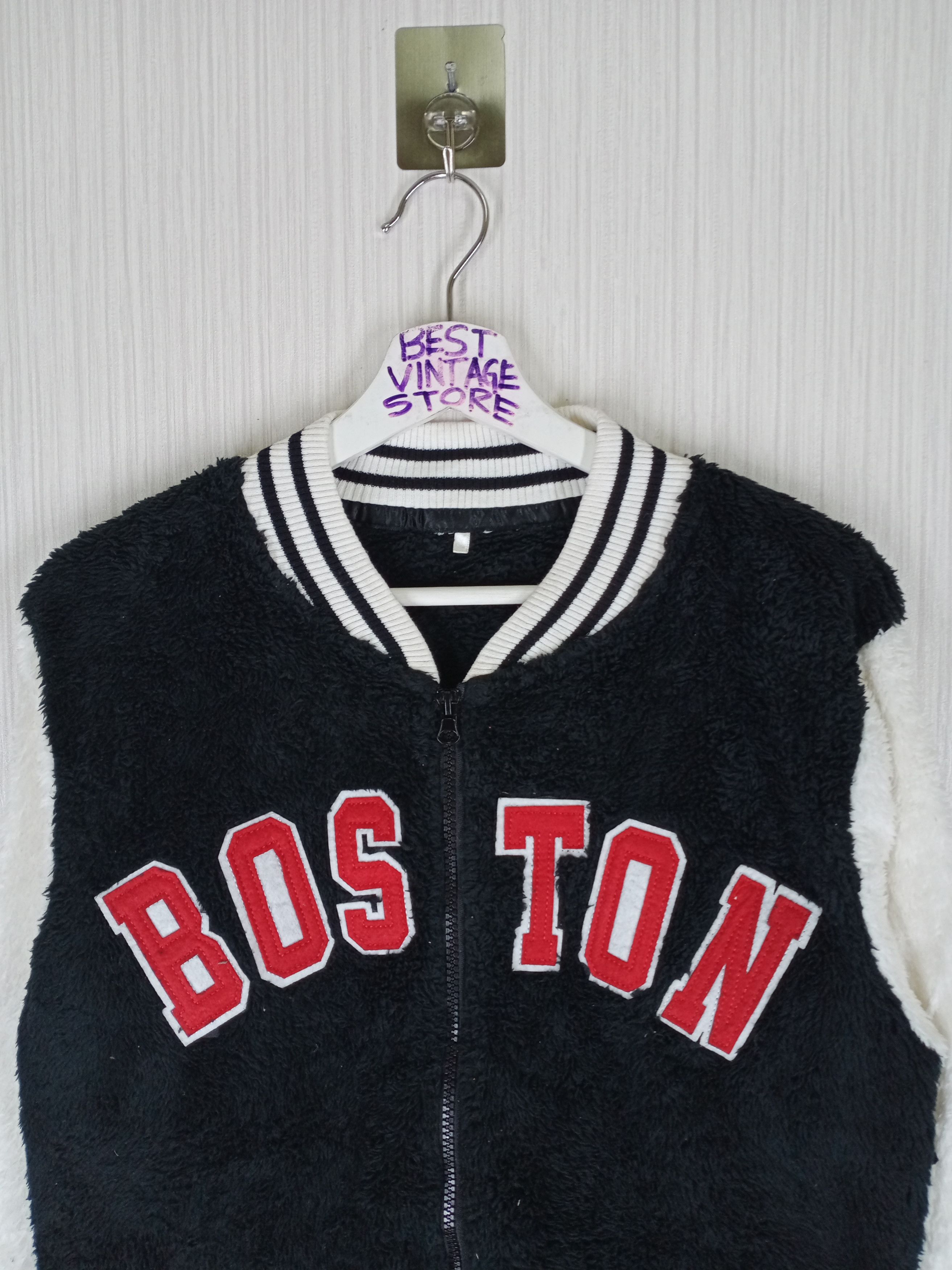 MLB Vintage BOSTON Fleece Zip Up MLB Jacket Size US M / EU 48-50 / 2 - 6 Thumbnail