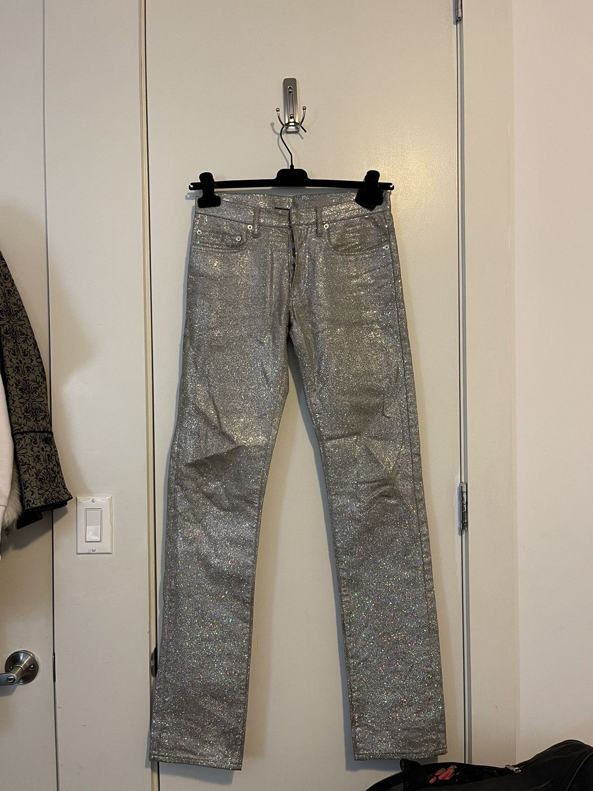 Pre-owned Dior Ss06 Glitter Jeans In Multicolor