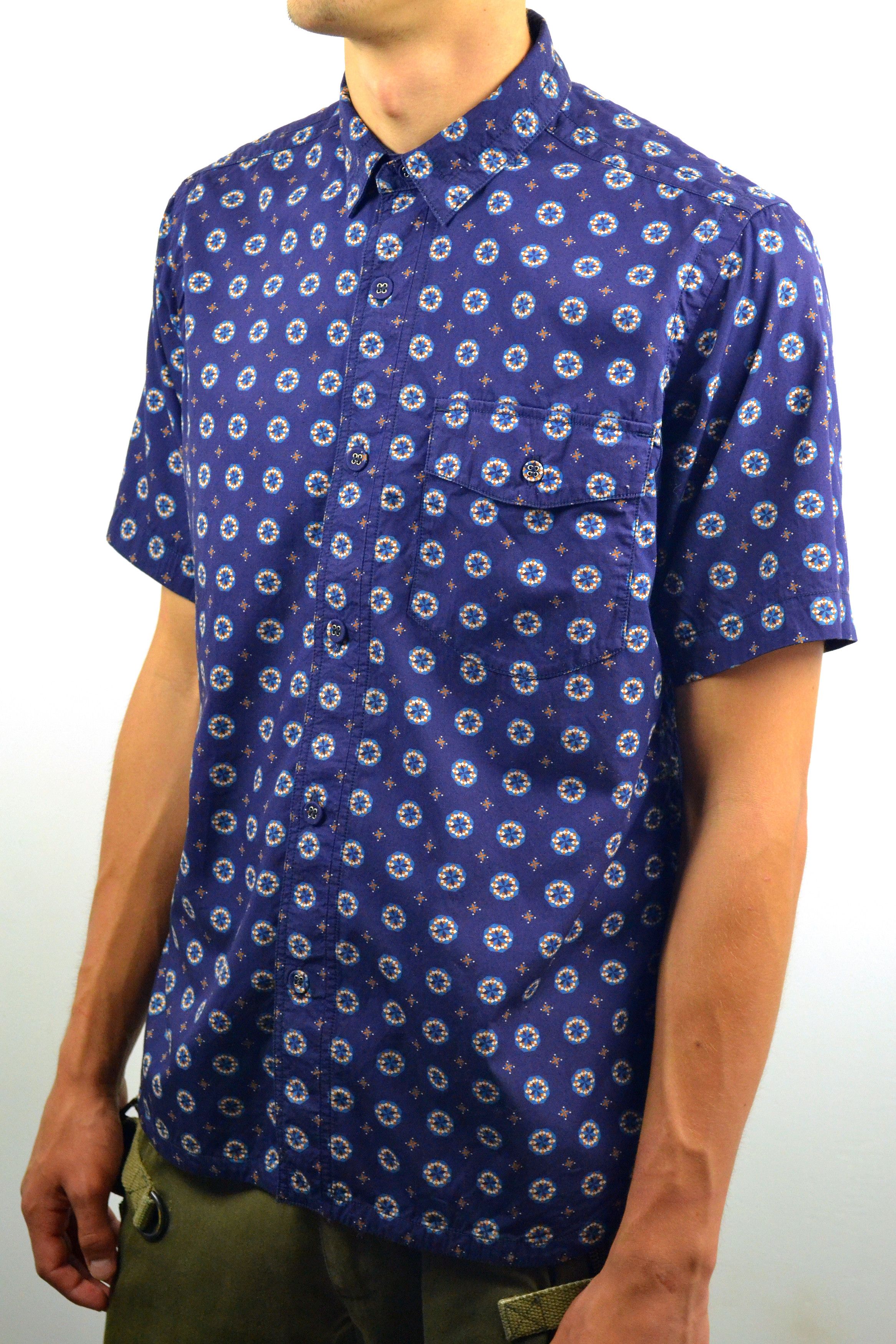 Japanese Brand × White Mountaineering SS13 White Mountaineering Button Up Short Sleeve Shirt Size US M / EU 48-50 / 2 - 2 Thumbnail