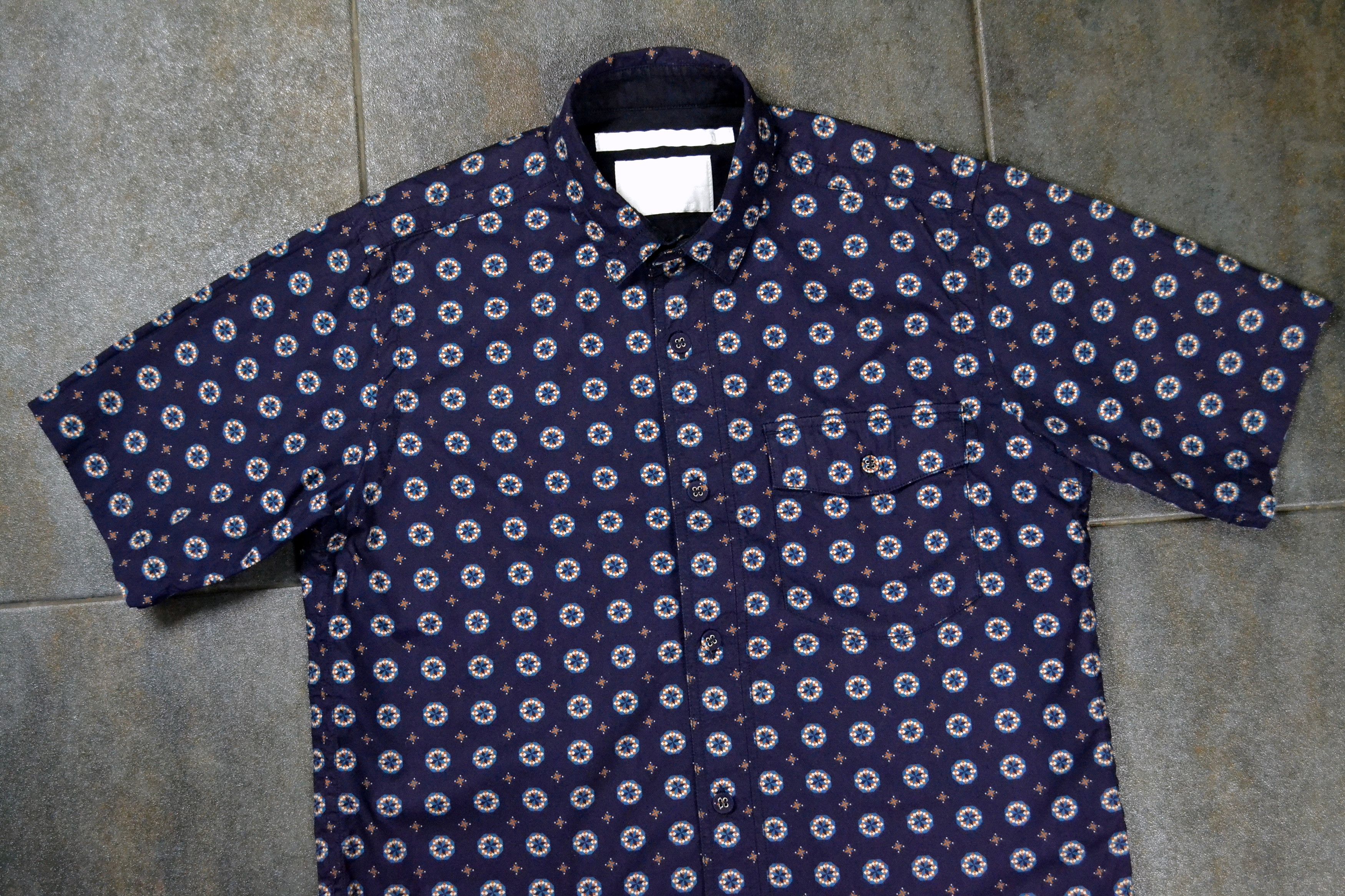 Japanese Brand × White Mountaineering SS13 White Mountaineering Button Up Short Sleeve Shirt Size US M / EU 48-50 / 2 - 7 Thumbnail