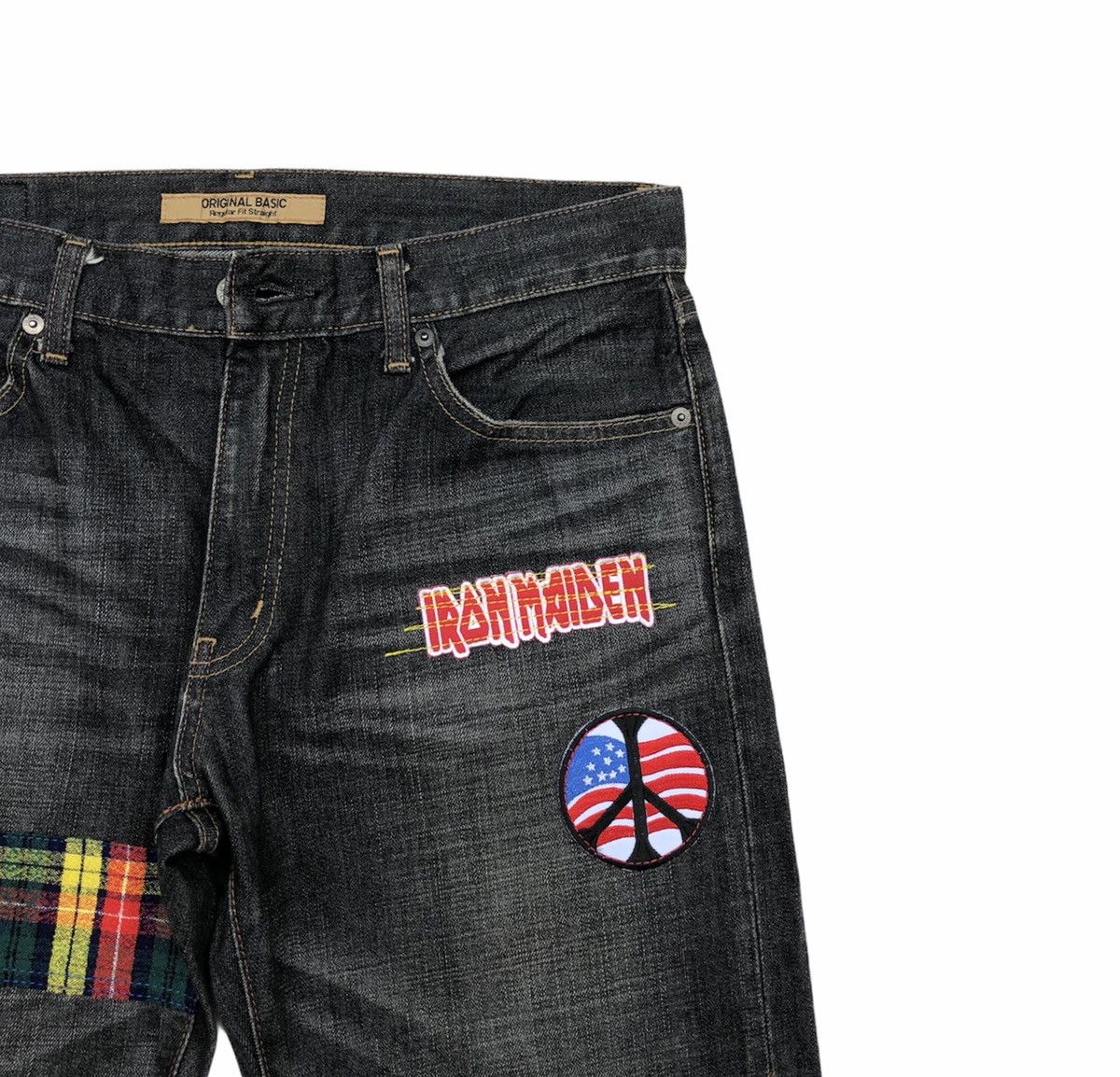 Uniqlo Uniqlo Regular Fit Straight Custom Patchwork Size US 33 - 5 Thumbnail