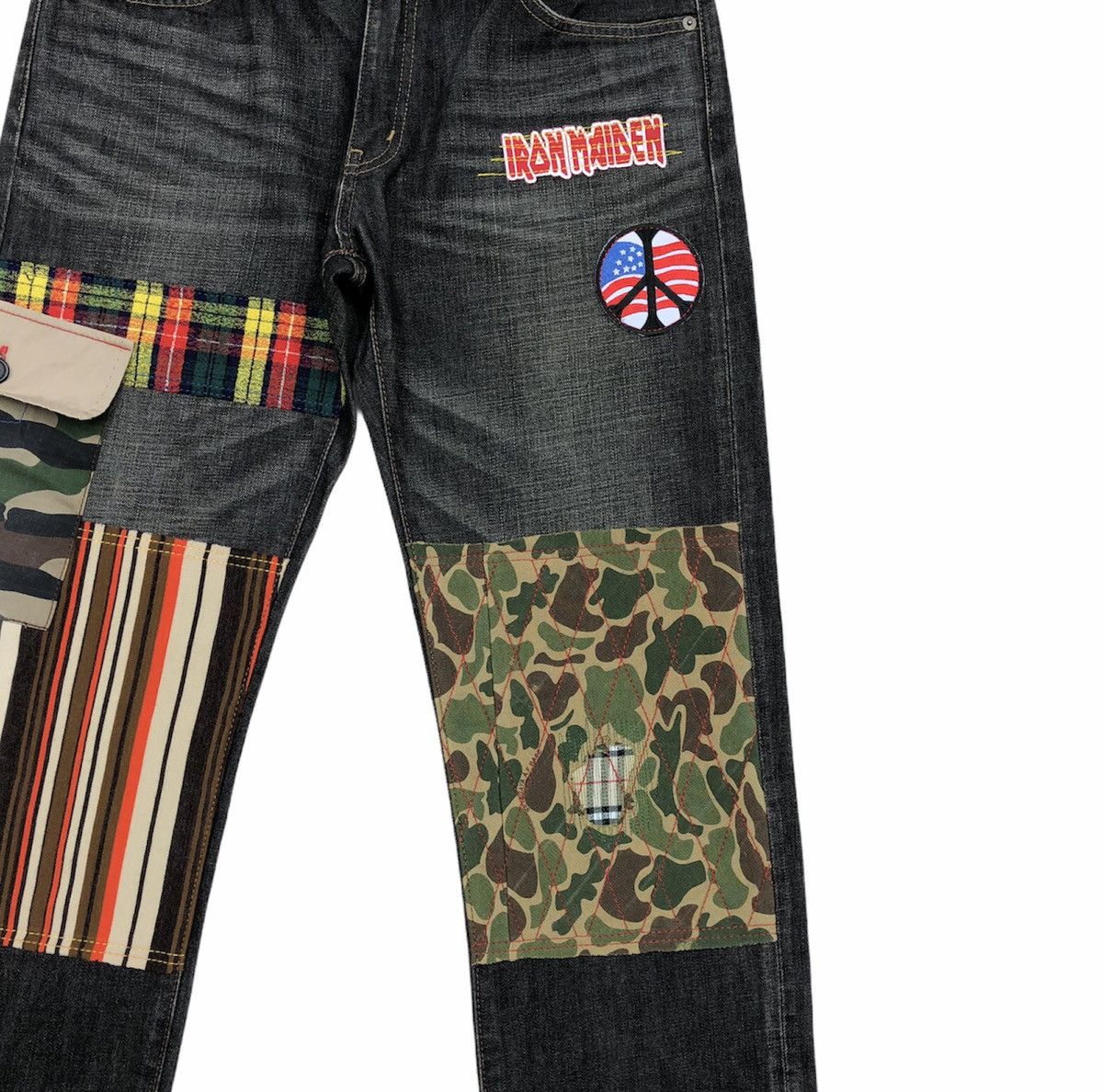 Uniqlo Uniqlo Regular Fit Straight Custom Patchwork Size US 33 - 3 Thumbnail