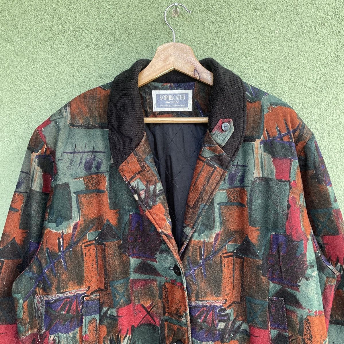 Japanese Brand Vintage SOPHISCATED NATURAL Art Design Coat Jacket Size US XL / EU 56 / 4 - 3 Thumbnail
