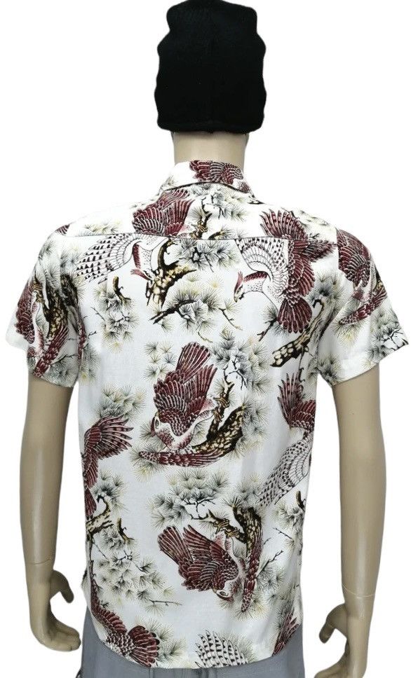 Japan Blue Very Rare💥Vintage 90's Japanese Sukajan Hawaii Rayon Shirt Size US S / EU 44-46 / 1 - 3 Thumbnail