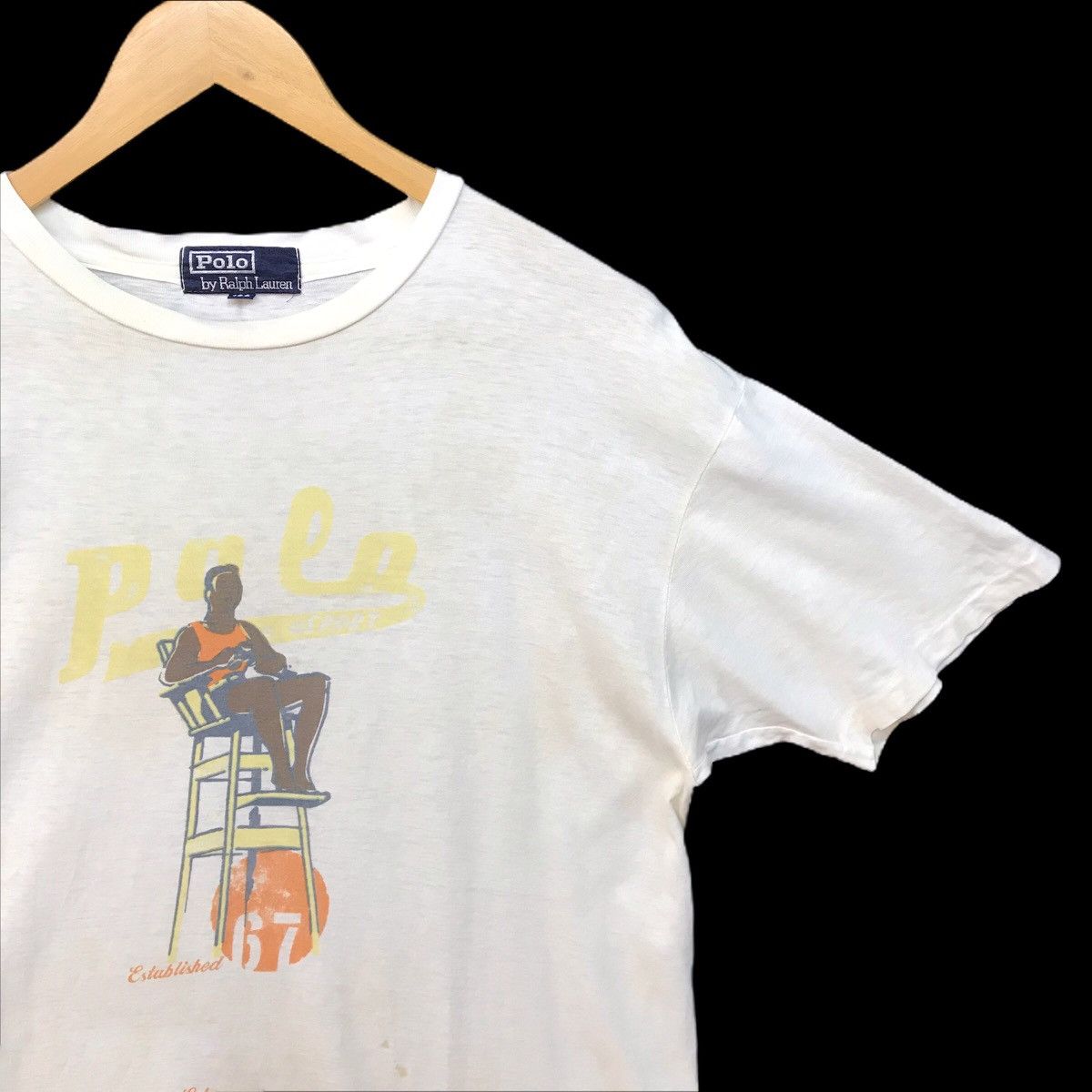 Polo Ralph Lauren Polo Ralph Lauren Polo Stadium Polo 92 T Shirt Rare Size US M / EU 48-50 / 2 - 2 Thumbnail