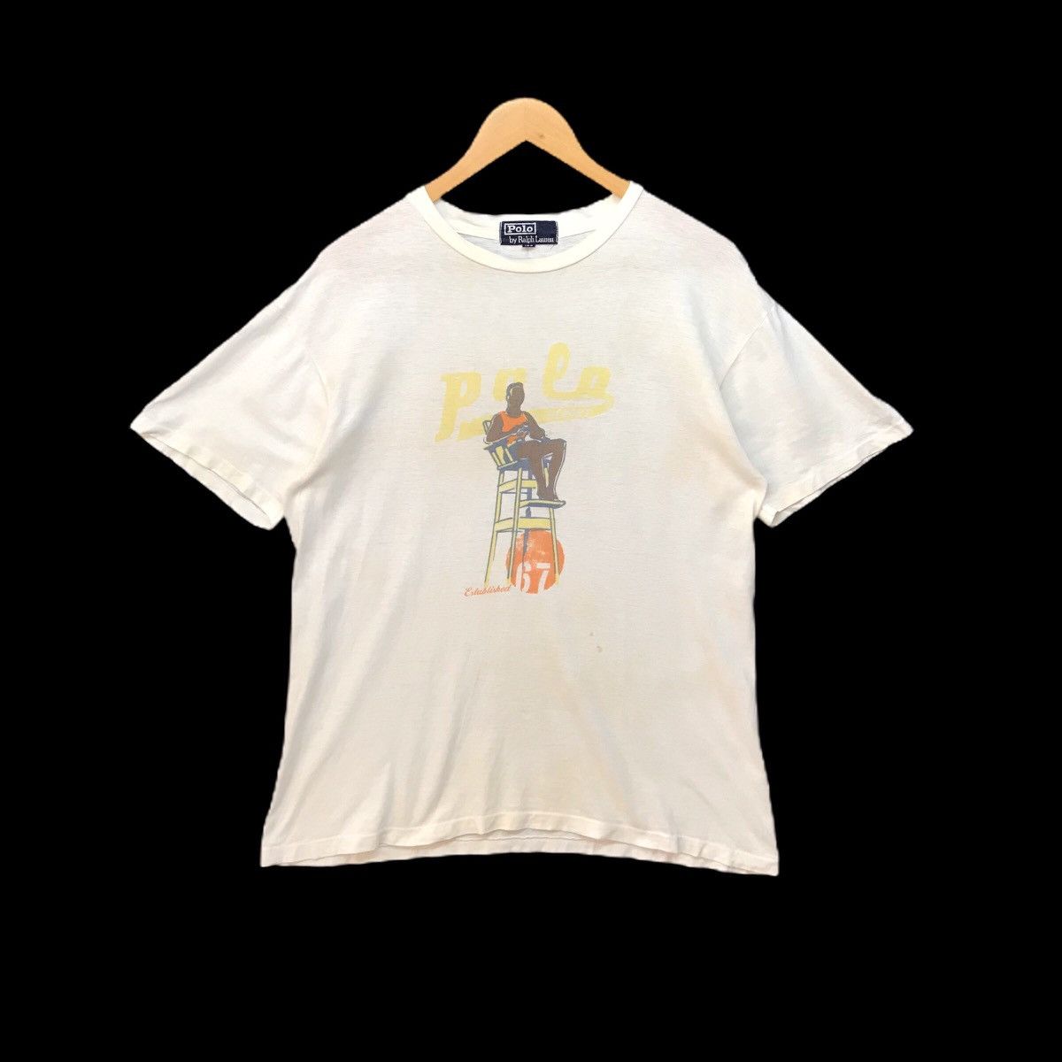 Polo Ralph Lauren Polo Ralph Lauren Polo Stadium Polo 92 T Shirt Rare Size US M / EU 48-50 / 2 - 1 Thumbnail