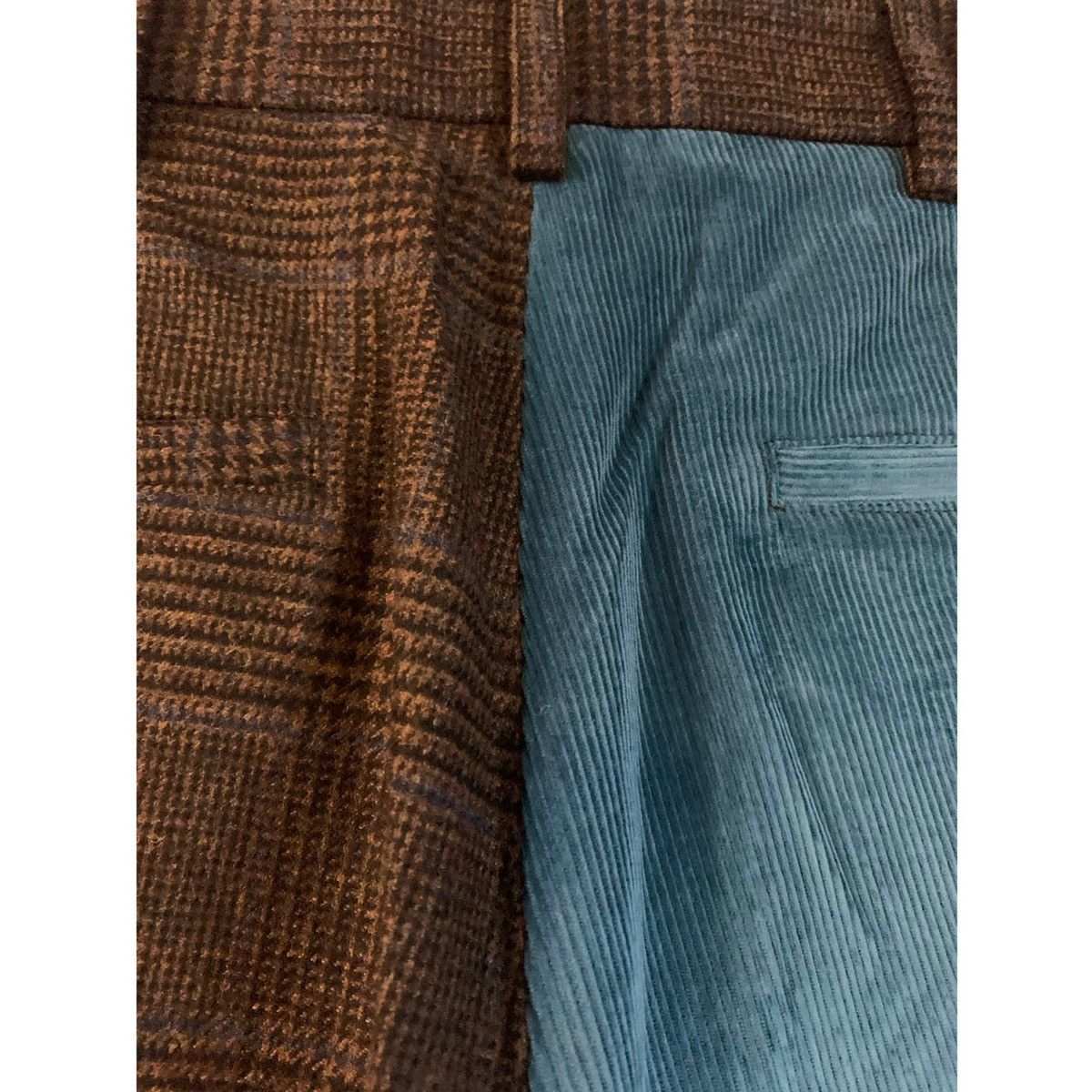Noah NOAH PLEATED COLOR-BLOCK WOOL X CORDUROY PANTS Size US 32 / EU 48 - 9 Thumbnail