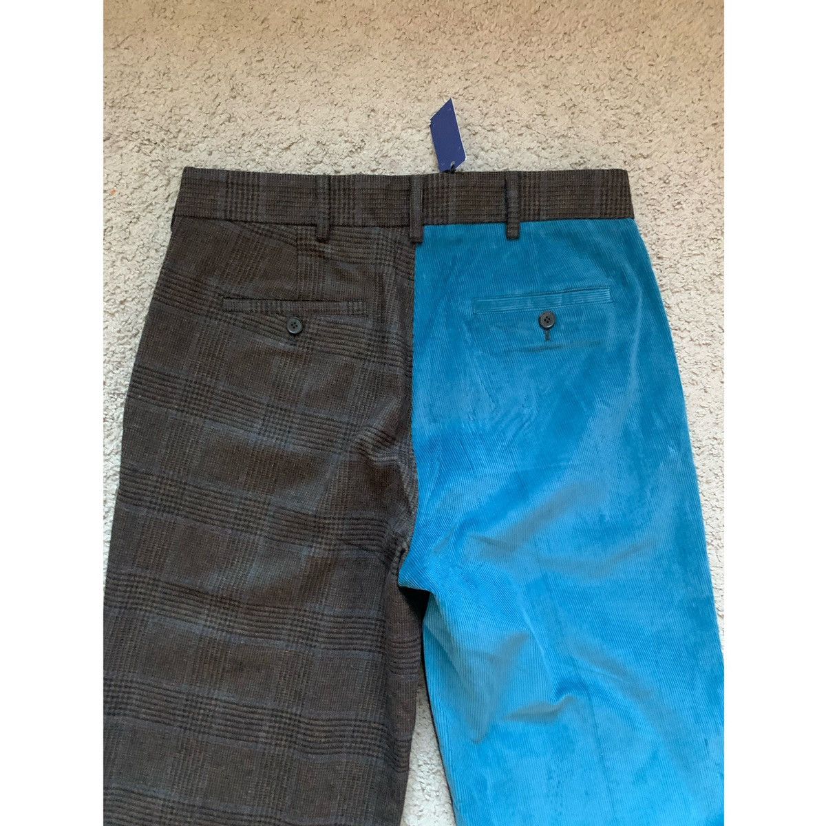 Noah NOAH PLEATED COLOR-BLOCK WOOL X CORDUROY PANTS Size US 32 / EU 48 - 6 Thumbnail
