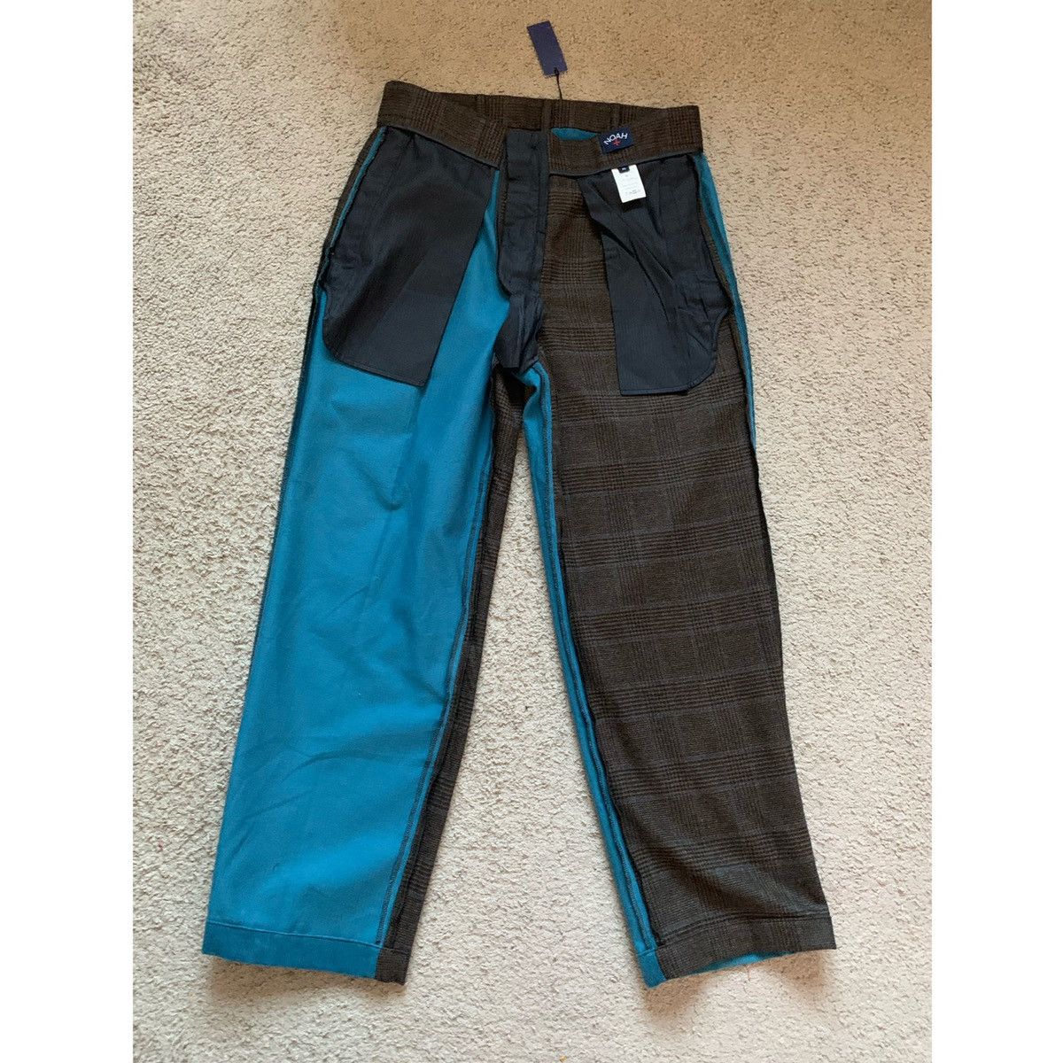 Noah NOAH PLEATED COLOR-BLOCK WOOL X CORDUROY PANTS Size US 32 / EU 48 - 16 Thumbnail