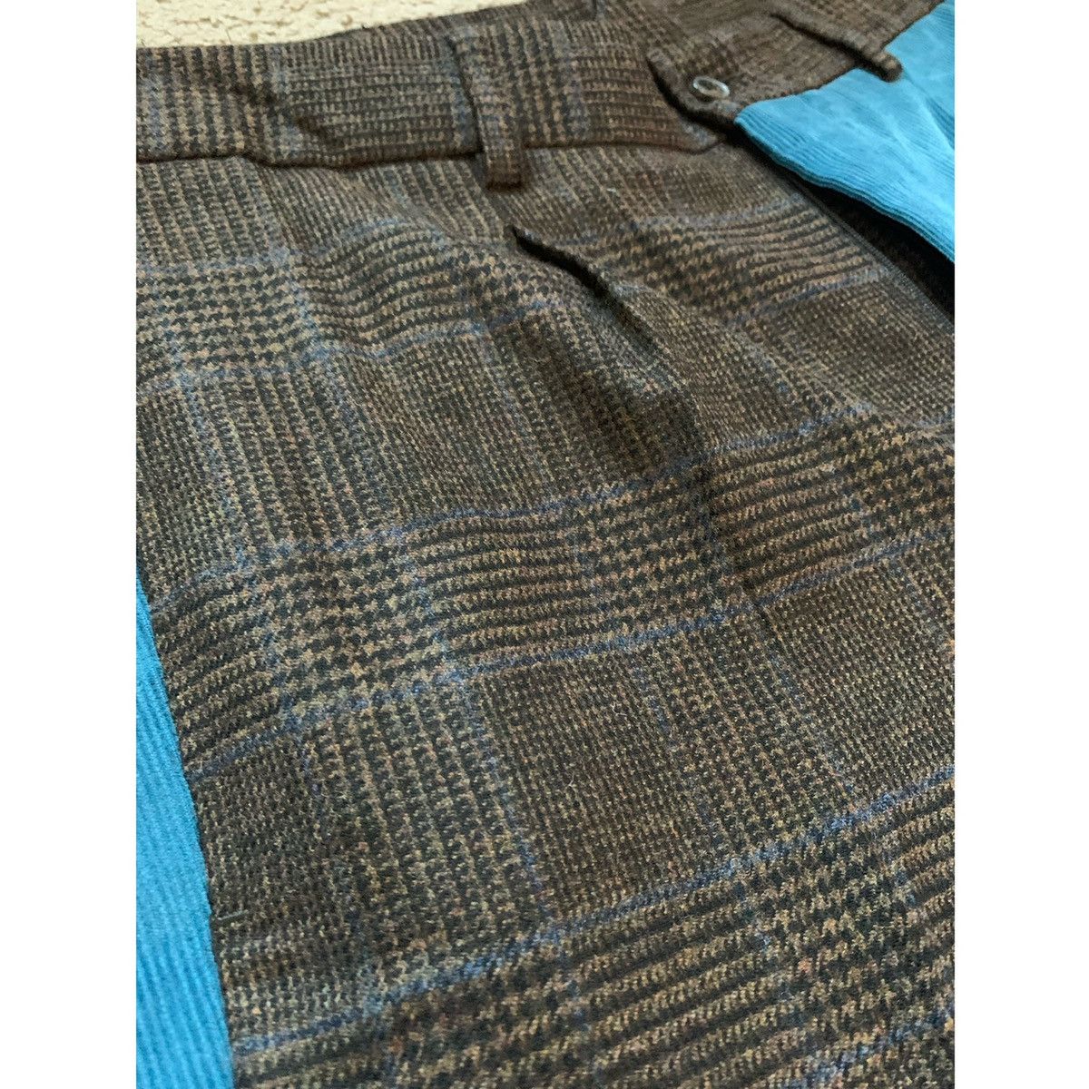 Noah NOAH PLEATED COLOR-BLOCK WOOL X CORDUROY PANTS Size US 32 / EU 48 - 8 Thumbnail