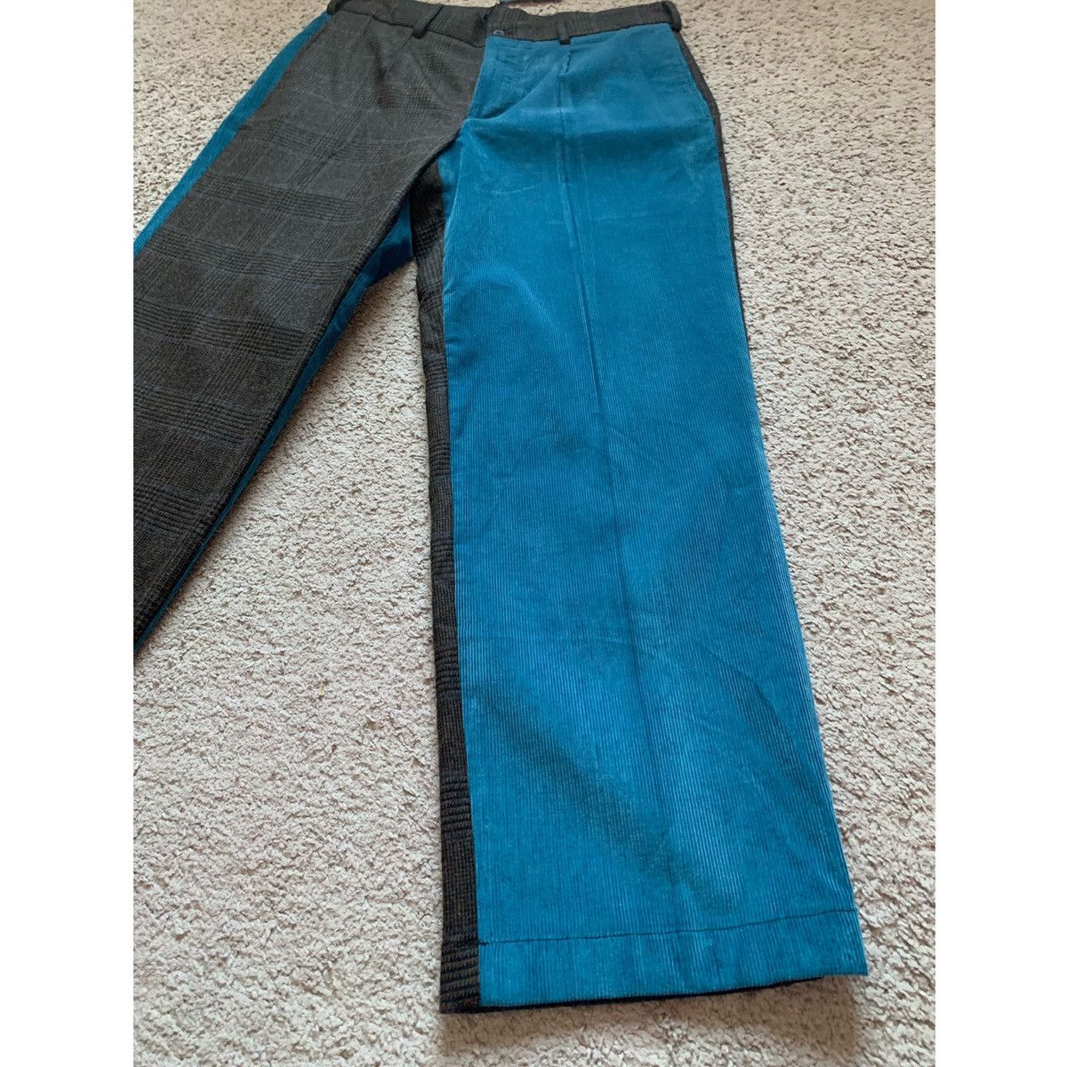 Noah NOAH PLEATED COLOR-BLOCK WOOL X CORDUROY PANTS Size US 32 / EU 48 - 7 Thumbnail