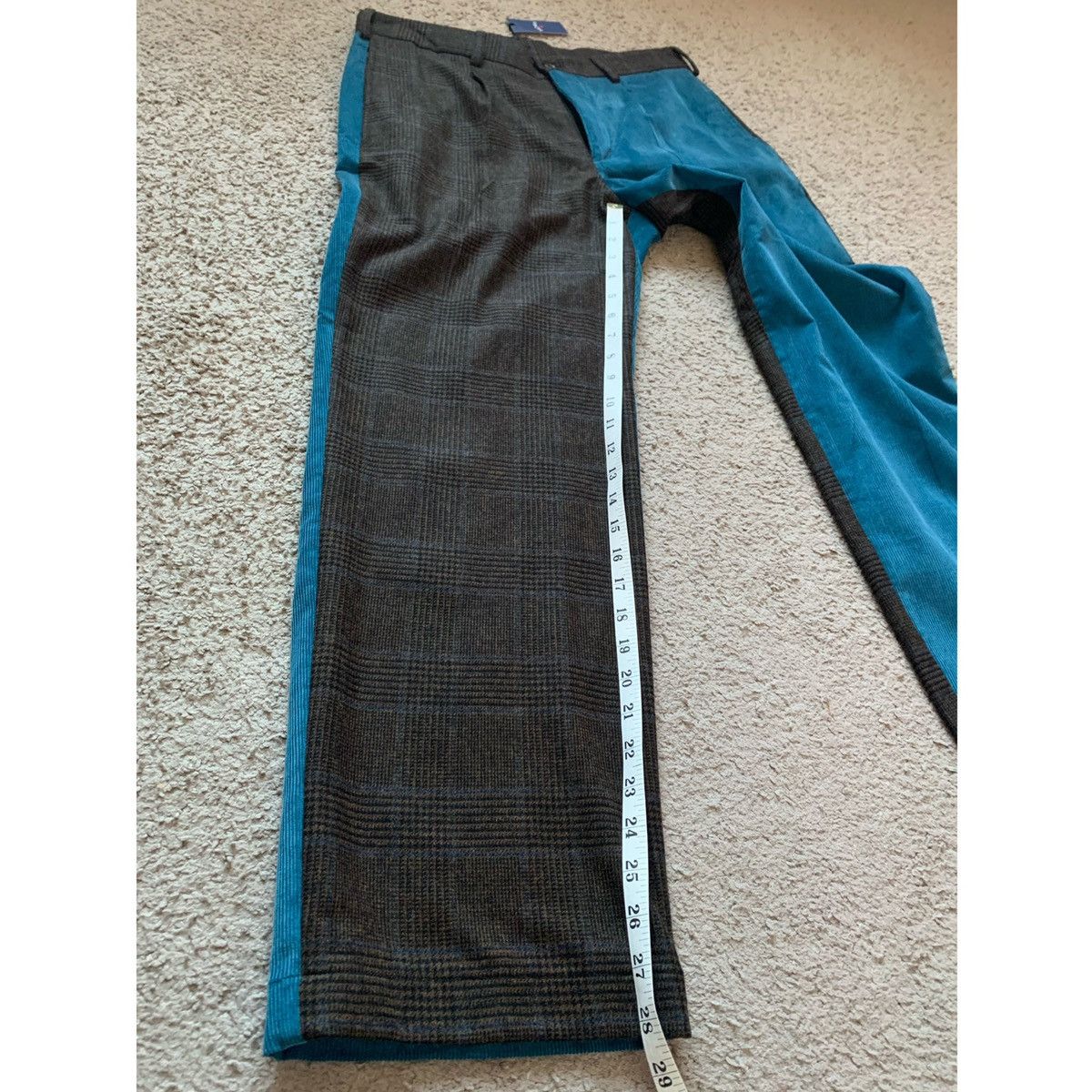 Noah NOAH PLEATED COLOR-BLOCK WOOL X CORDUROY PANTS Size US 32 / EU 48 - 10 Thumbnail