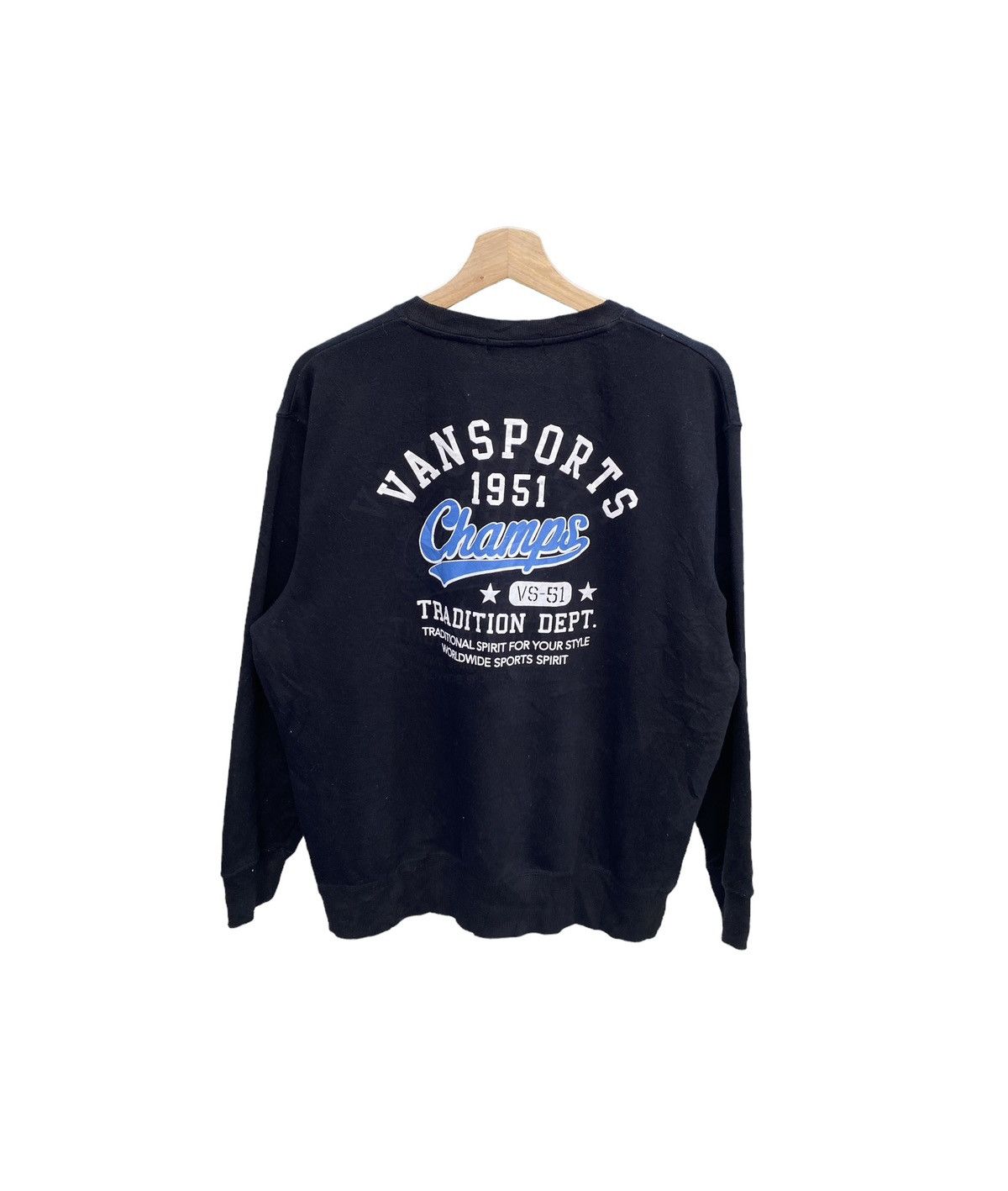 Japanese Brand × Van ⚡️Rare⚡️ Vintage VANSPORTS Spellout Crewneck Size US L / EU 52-54 / 3 - 1 Thumbnail