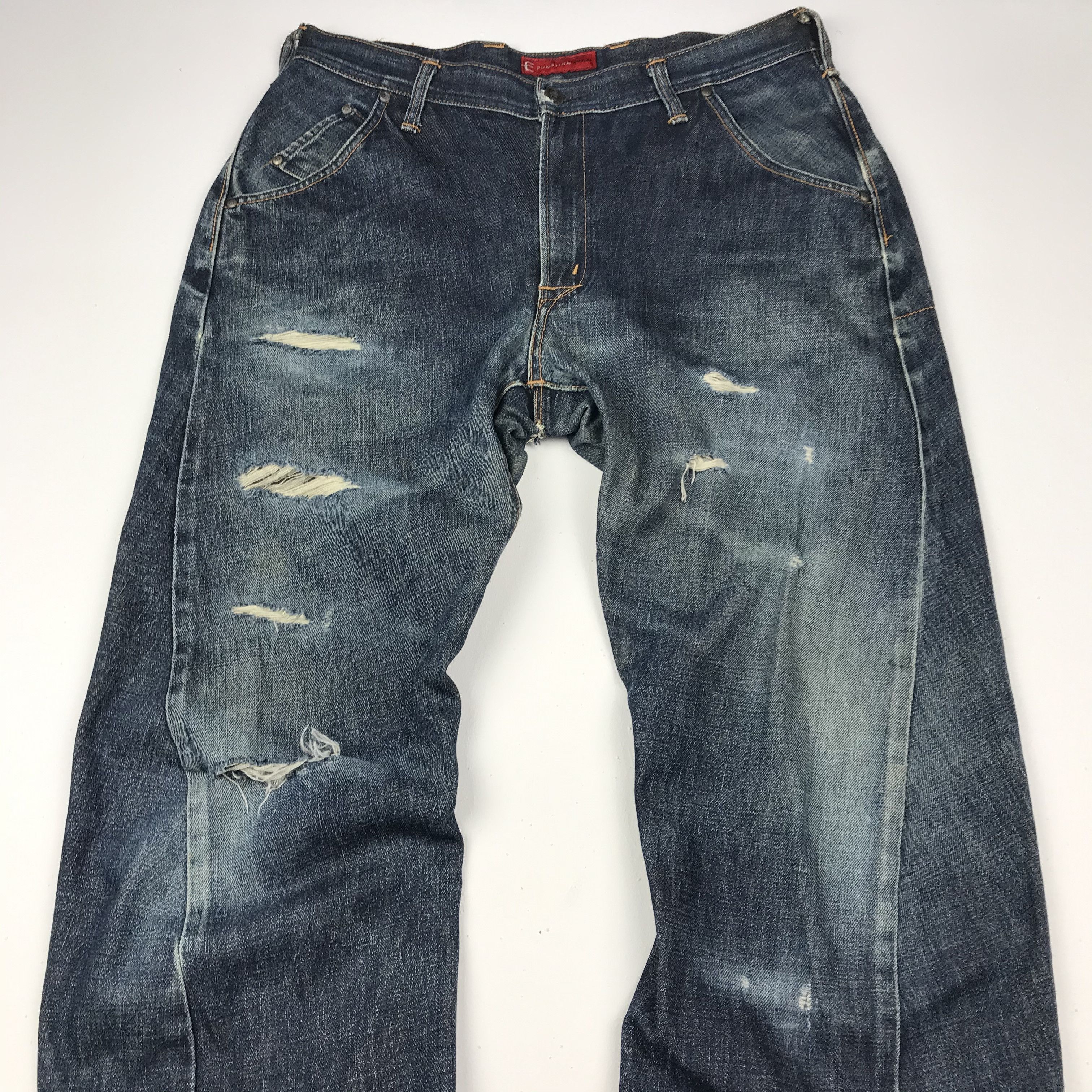 Vintage Edwin E Function Distressed Jeans