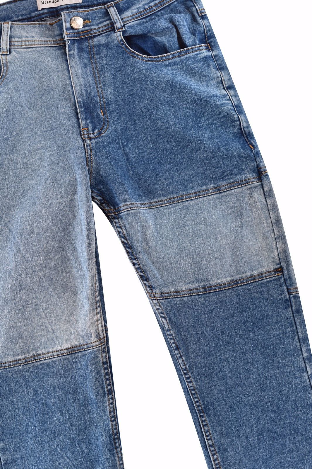 Vintage Patchwork Denim Light Wash Size US 28 / EU 44 - 5 Thumbnail