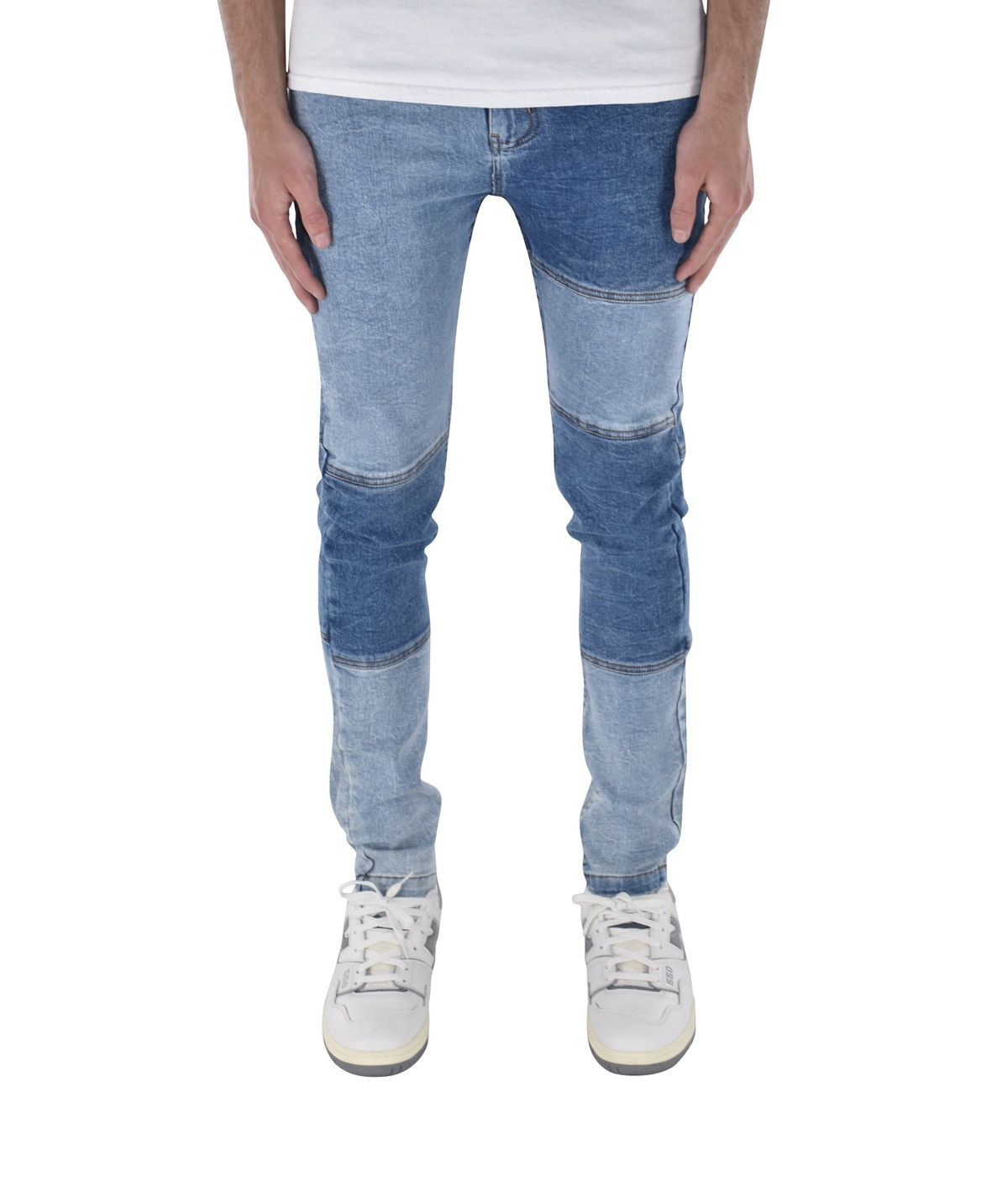 Vintage Patchwork Denim Light Wash Size US 28 / EU 44 - 1 Thumbnail