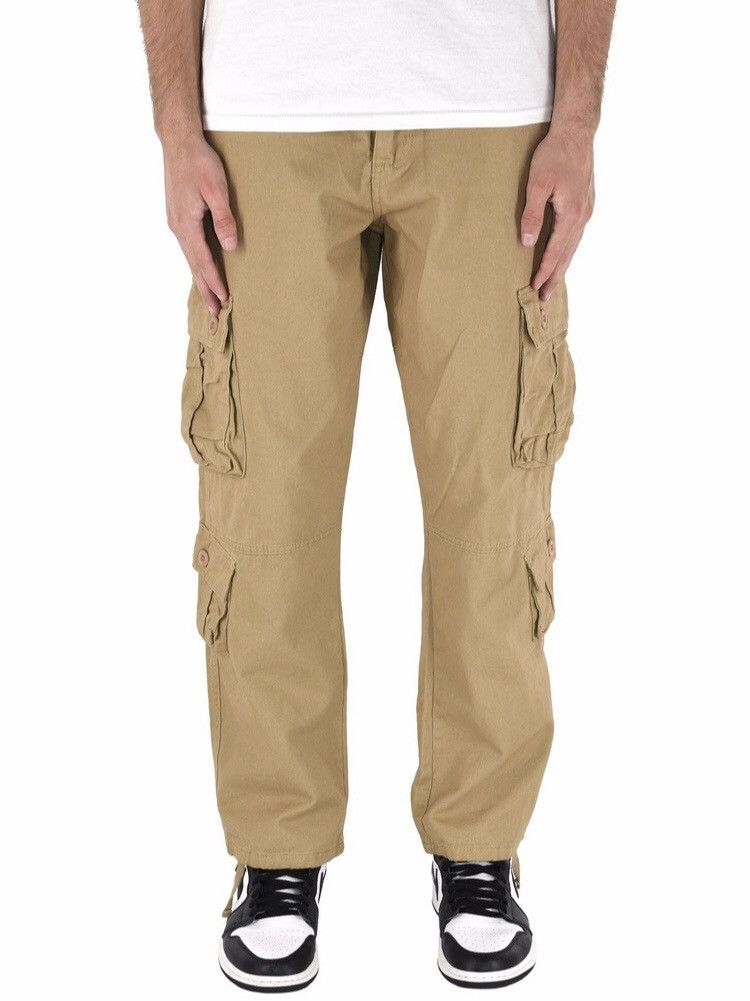 Japanese Brand 8 Pocket Cargo Pants Tan Size US 31 - 2 Thumbnail