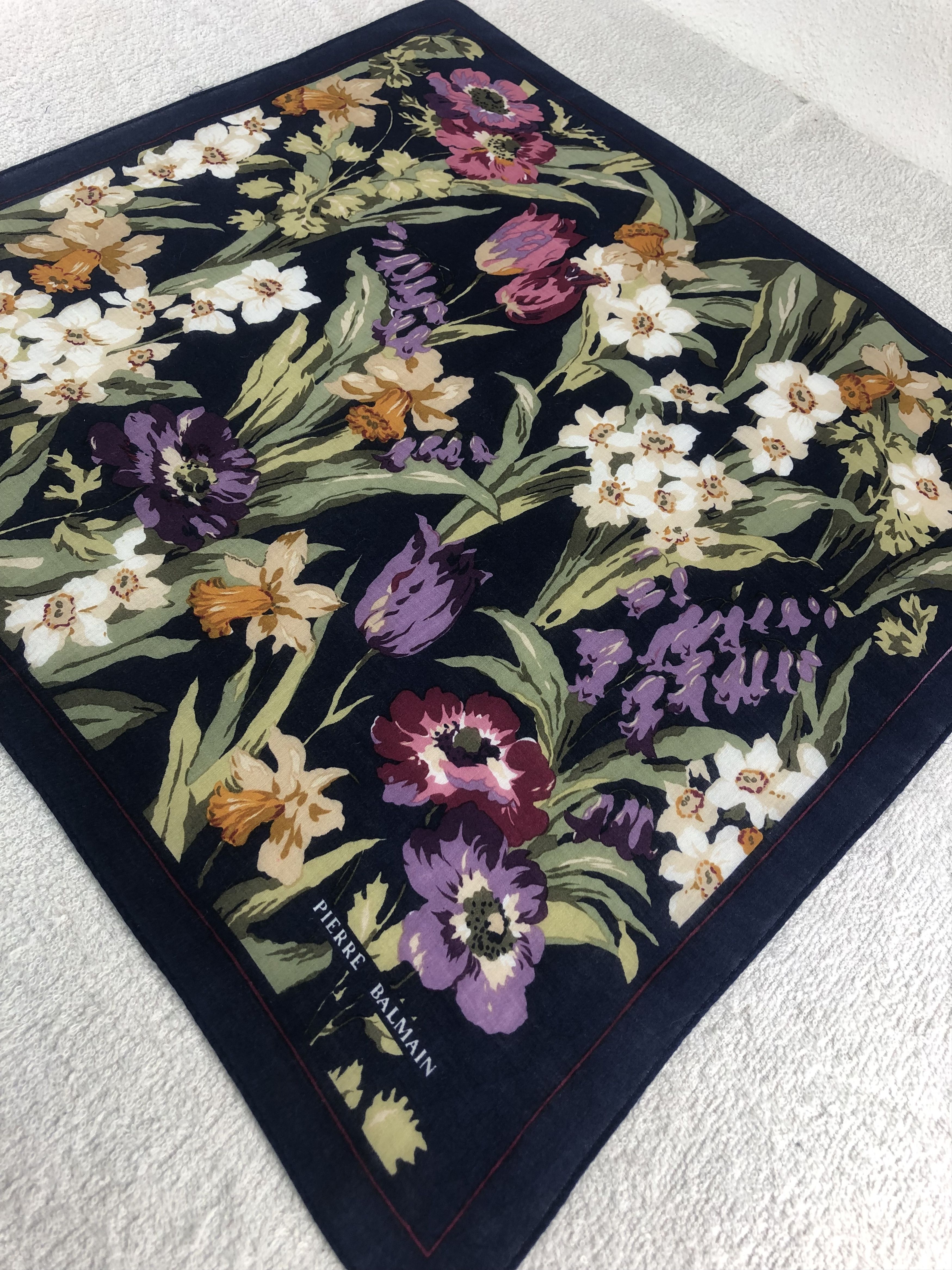 Pierre Balmain Pierre Balmain Handkerchief / Bandana / Neckerchief C038 Size ONE SIZE - 4 Thumbnail