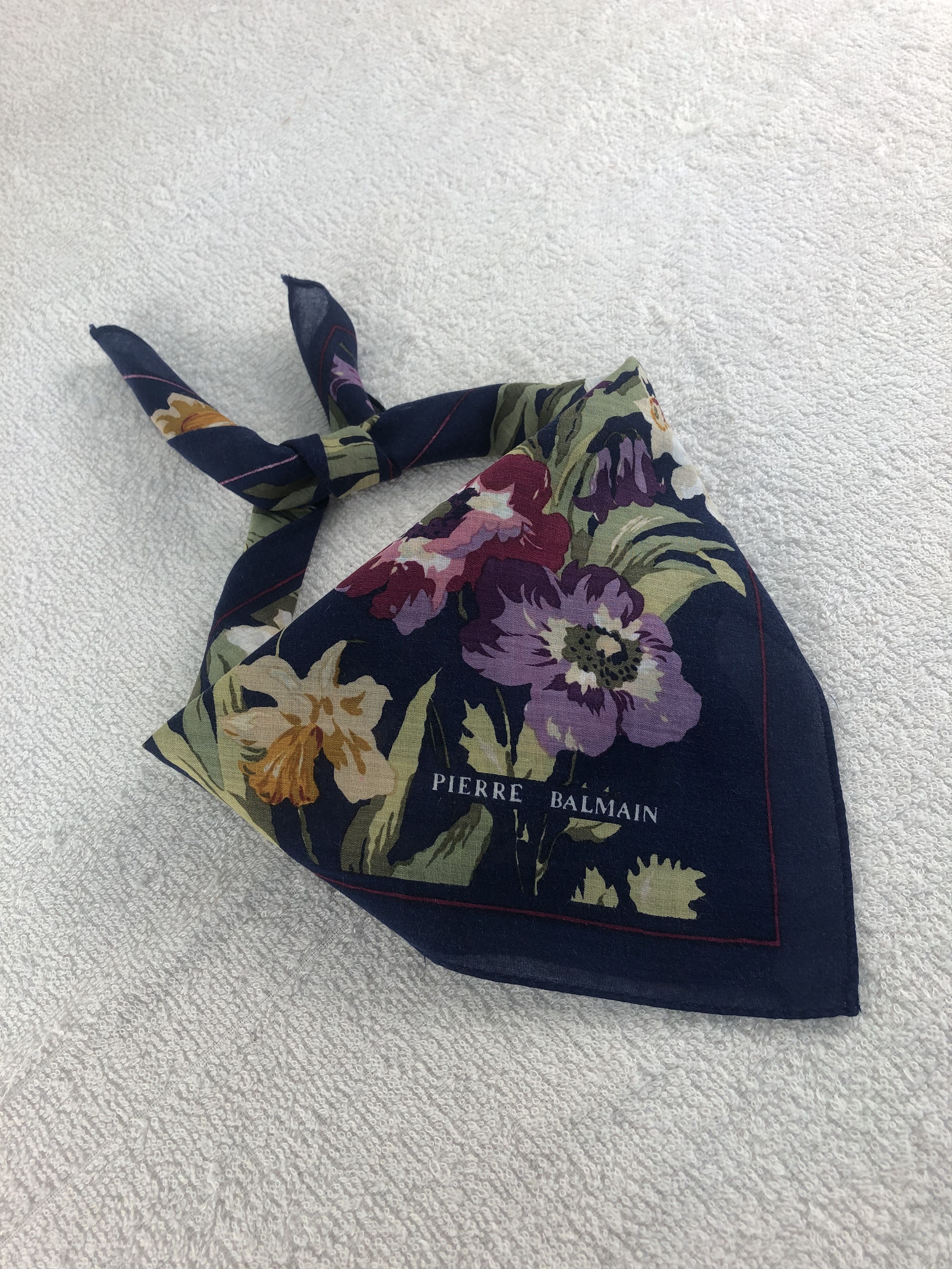 Pierre Balmain Pierre Balmain Handkerchief / Bandana / Neckerchief C038 Size ONE SIZE - 2 Thumbnail