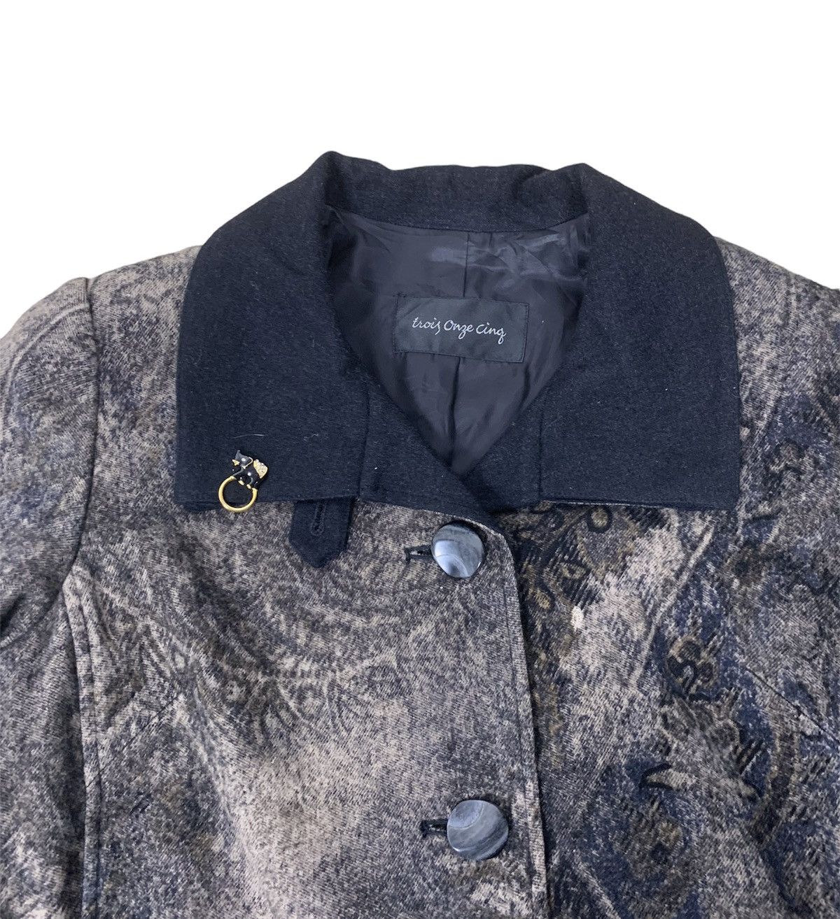 Japanese Brand Archive Japanese Designer Trois Onze Cing Long Coat Size US M / EU 48-50 / 2 - 4 Thumbnail