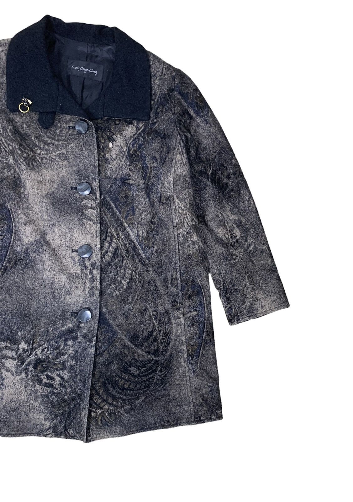 Japanese Brand Archive Japanese Designer Trois Onze Cing Long Coat Size US M / EU 48-50 / 2 - 3 Thumbnail