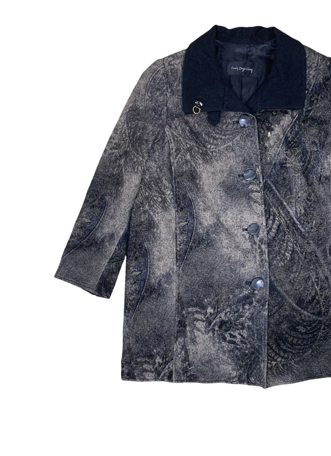 Japanese Brand Archive Japanese Designer Trois Onze Cing Long Coat Size US M / EU 48-50 / 2 - 2 Thumbnail