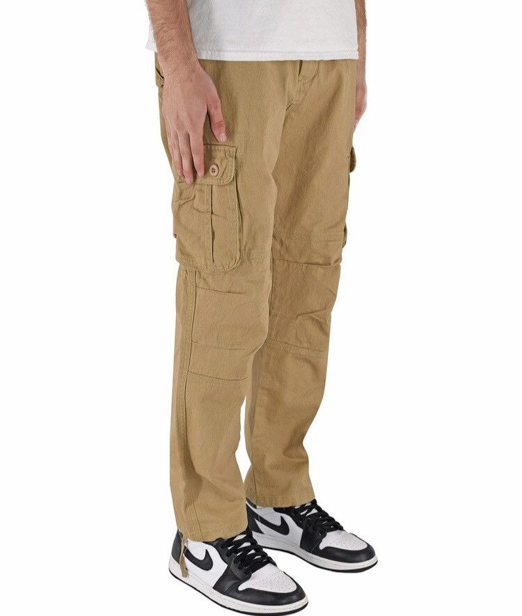 Japanese Brand 6 Pocket Cargo Pants Tan Size US 40 / EU 56 - 1 Thumbnail