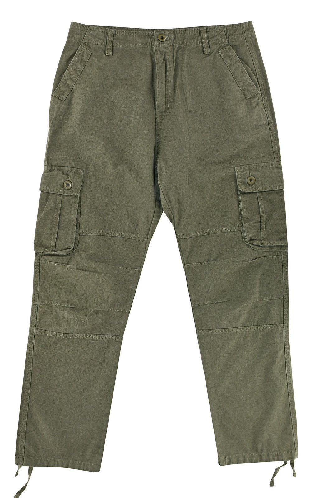 Japanese Brand 6 Pocket Cargo Pants Olive Green Size US 40 / EU 56 - 4 Thumbnail