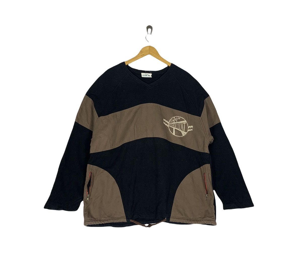 image of Archival Clothing Archive Japanese Barand Kobe Kitano Leisure Be Sweatshirt in Black (Size 2XL)
