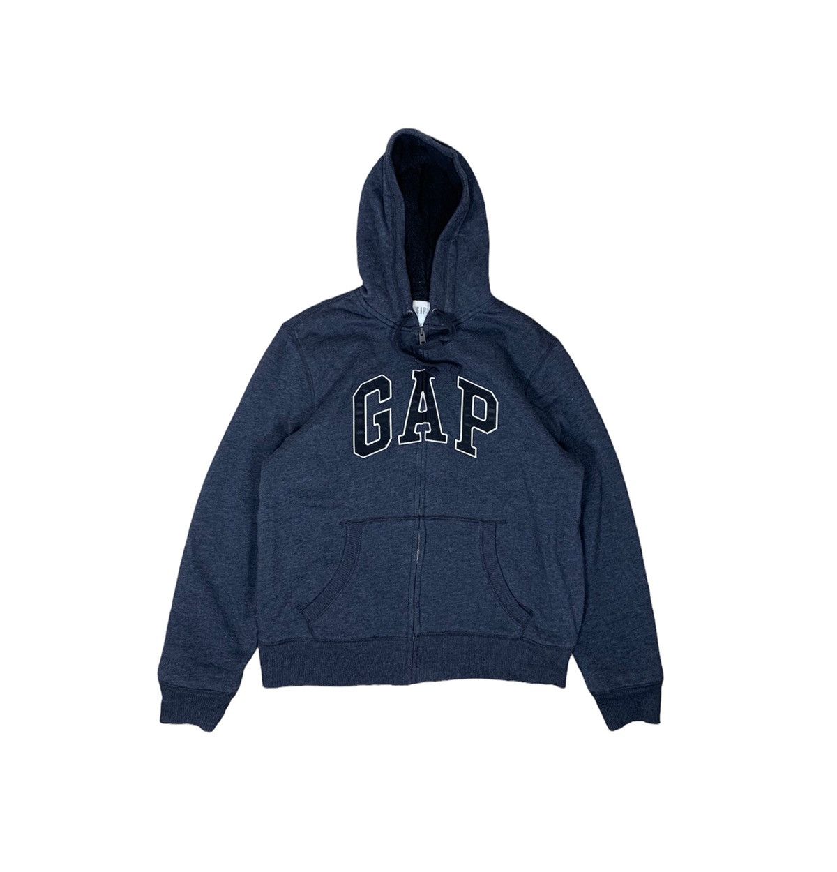 image of Archival Clothing x Gap Hoodie Embroidered Logo Fleece Inside in Grey, Men's (Size Large)
