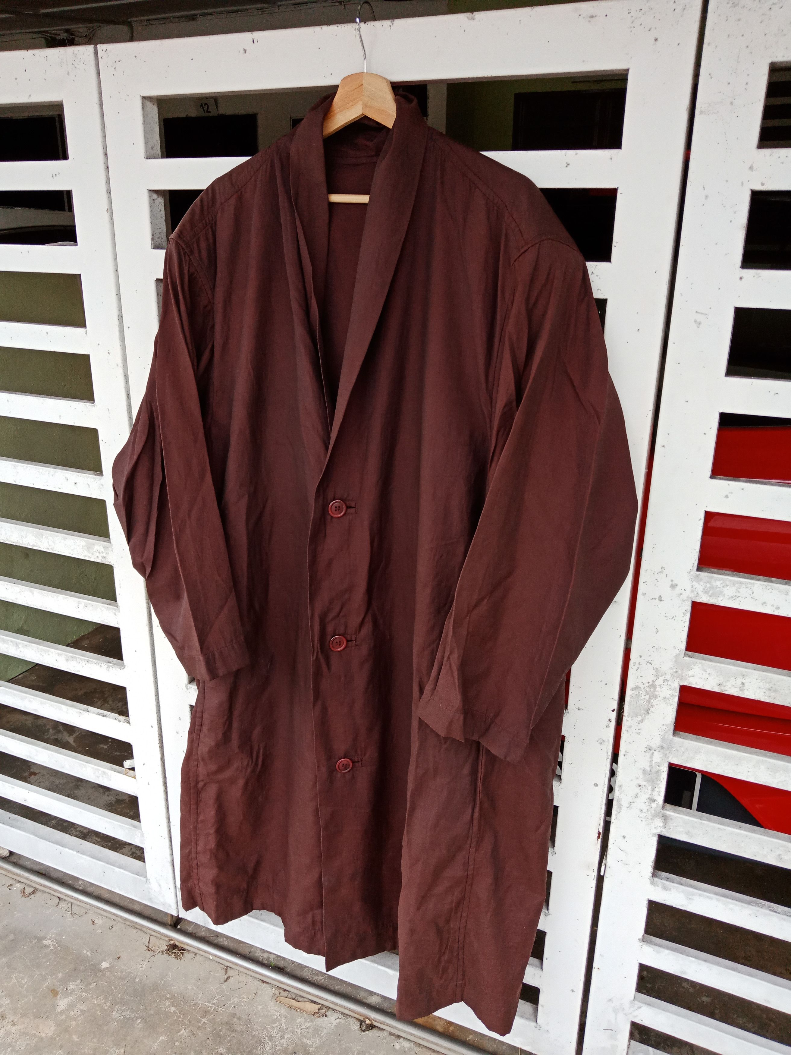 Issey Miyake Oversized Issey Miyake Men Paris New York Tokyo Long Coat Size US XXL / EU 58 / 5 - 4 Thumbnail