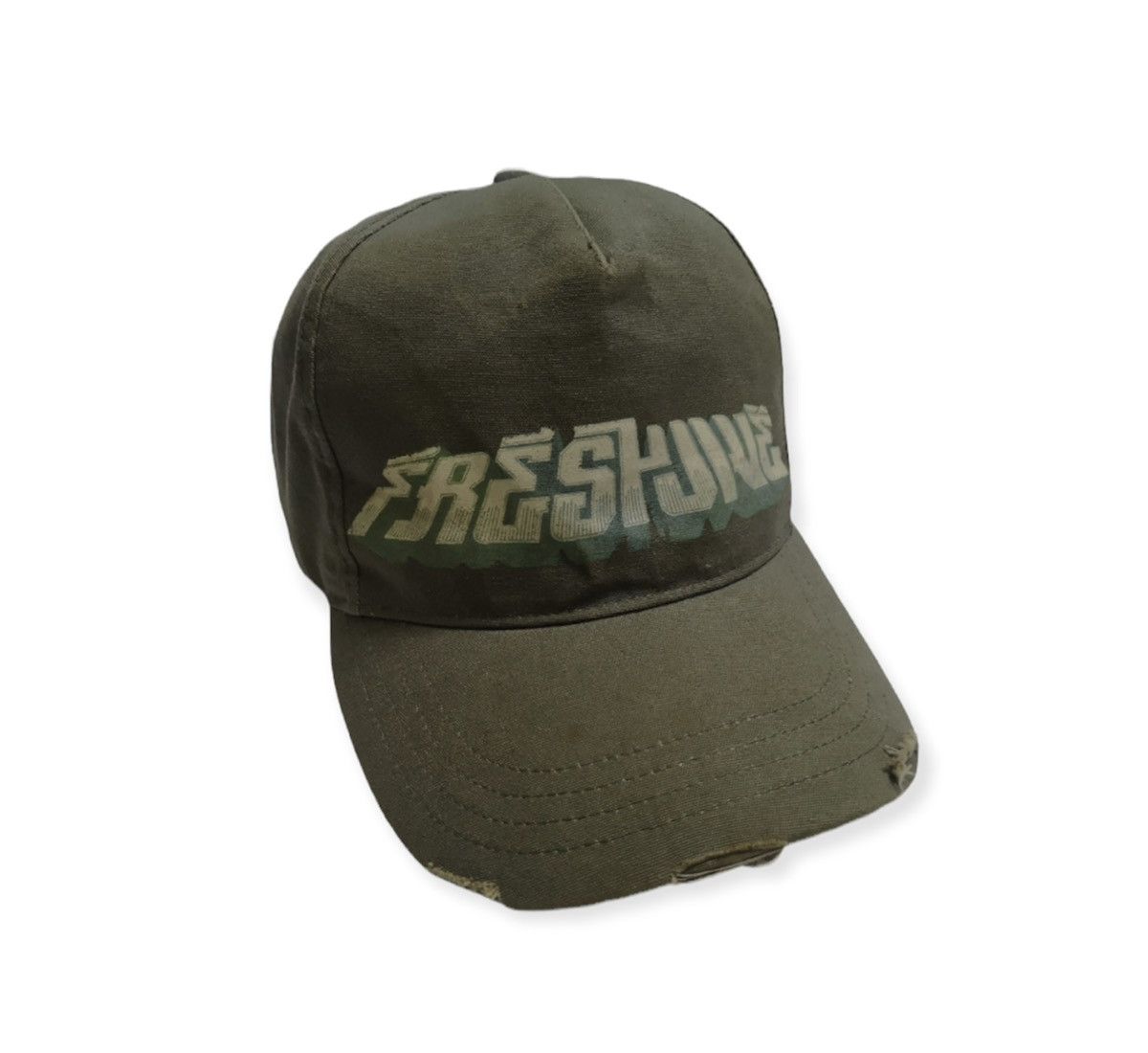 Freshjive × Hook-Ups × Vintage VINTAGE 90'S FRESHJIVE RIPPED BRIM STRAPBACK Size ONE SIZE - 15 Thumbnail