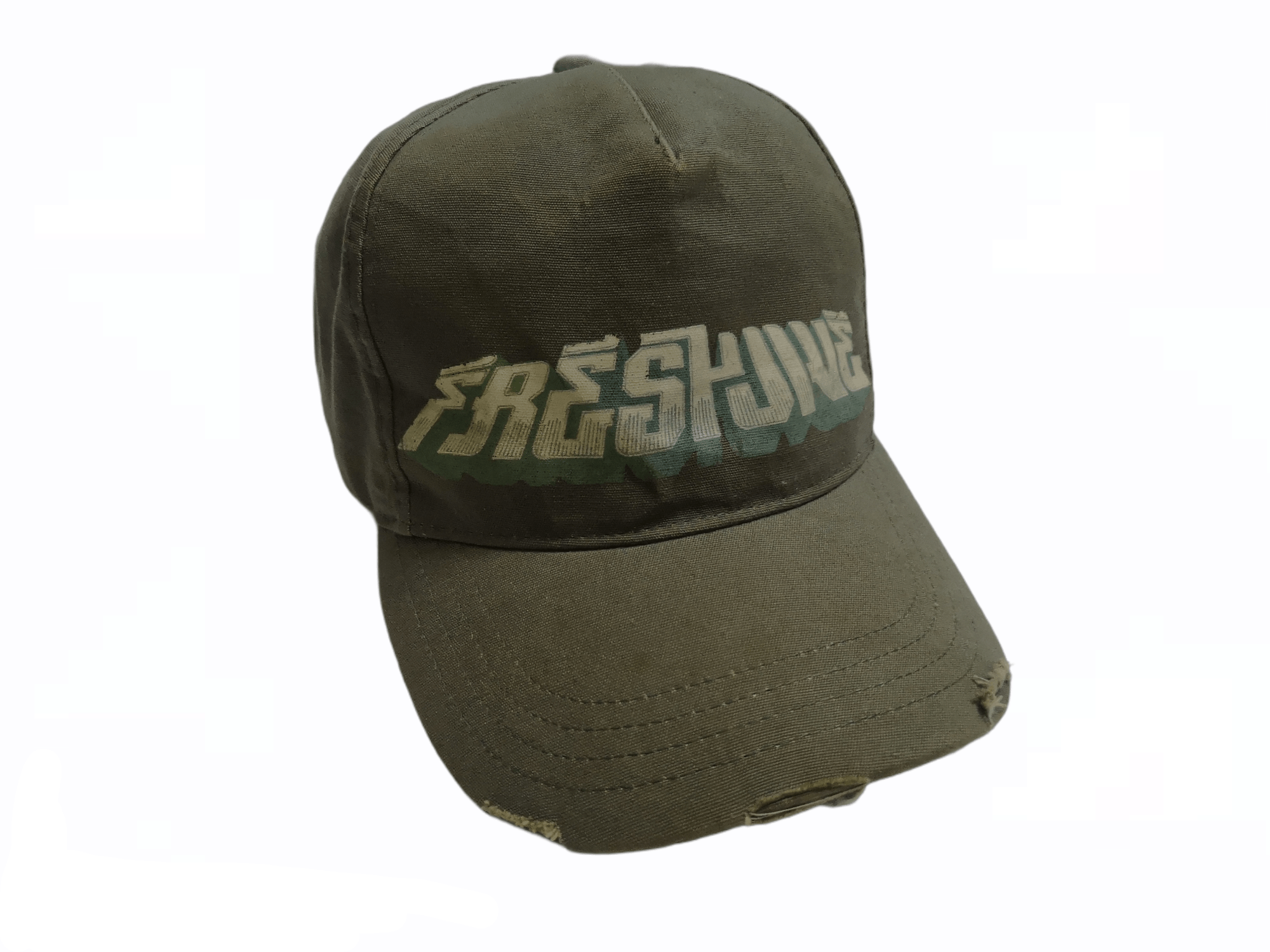 Freshjive × Hook-Ups × Vintage VINTAGE 90'S FRESHJIVE RIPPED BRIM STRAPBACK Size ONE SIZE - 2 Thumbnail