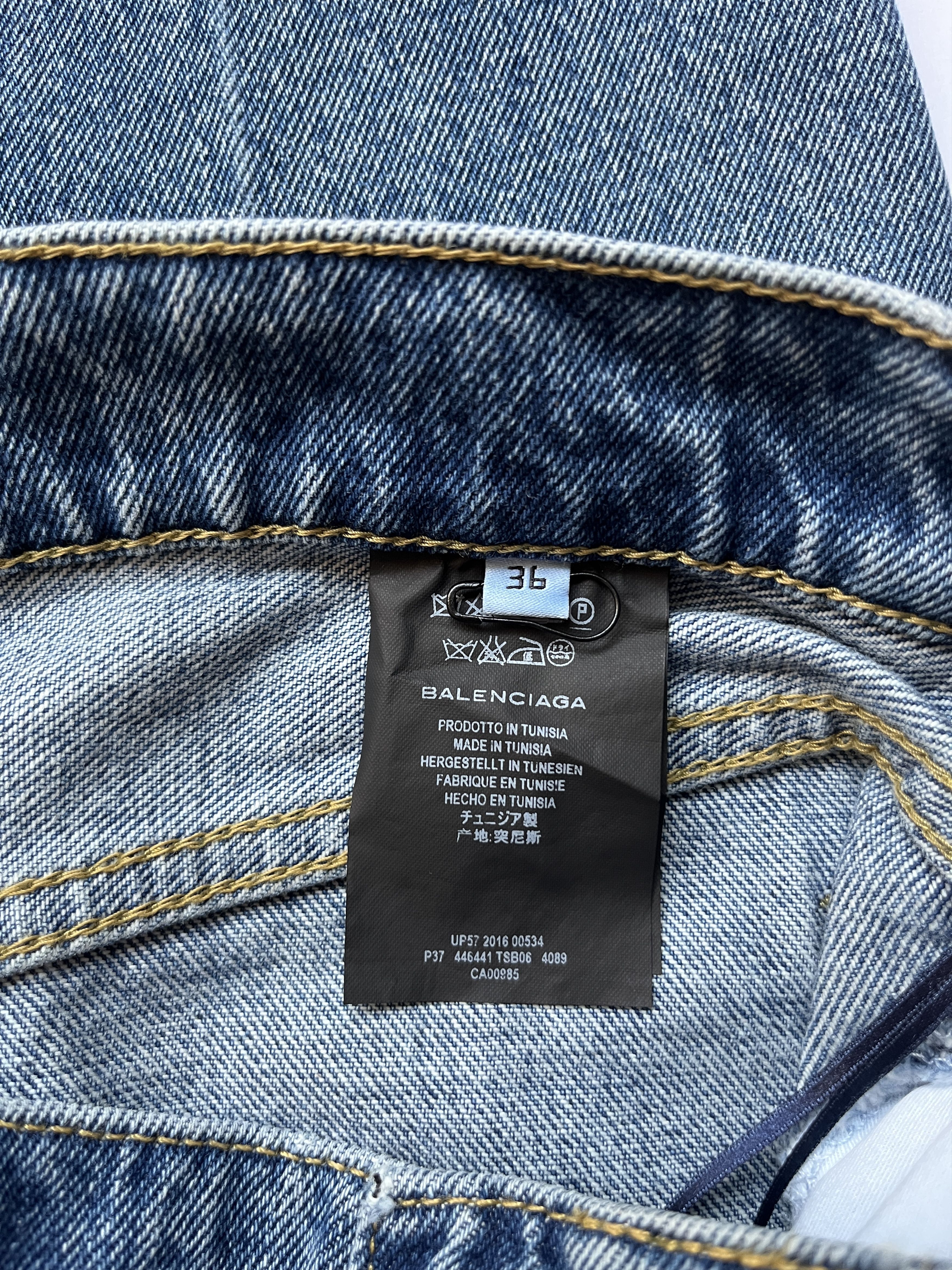 Balenciaga ⚡️QUICK SALE⚡️2016 Balenciaga Demna Blue Denim Jeans Size US 28 / EU 44 - 3 Thumbnail
